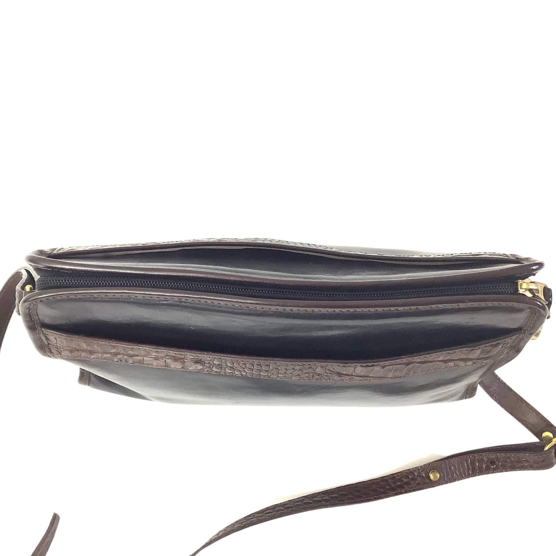 Brahmin esme Komodo ombré croc-embossed leather bag New
