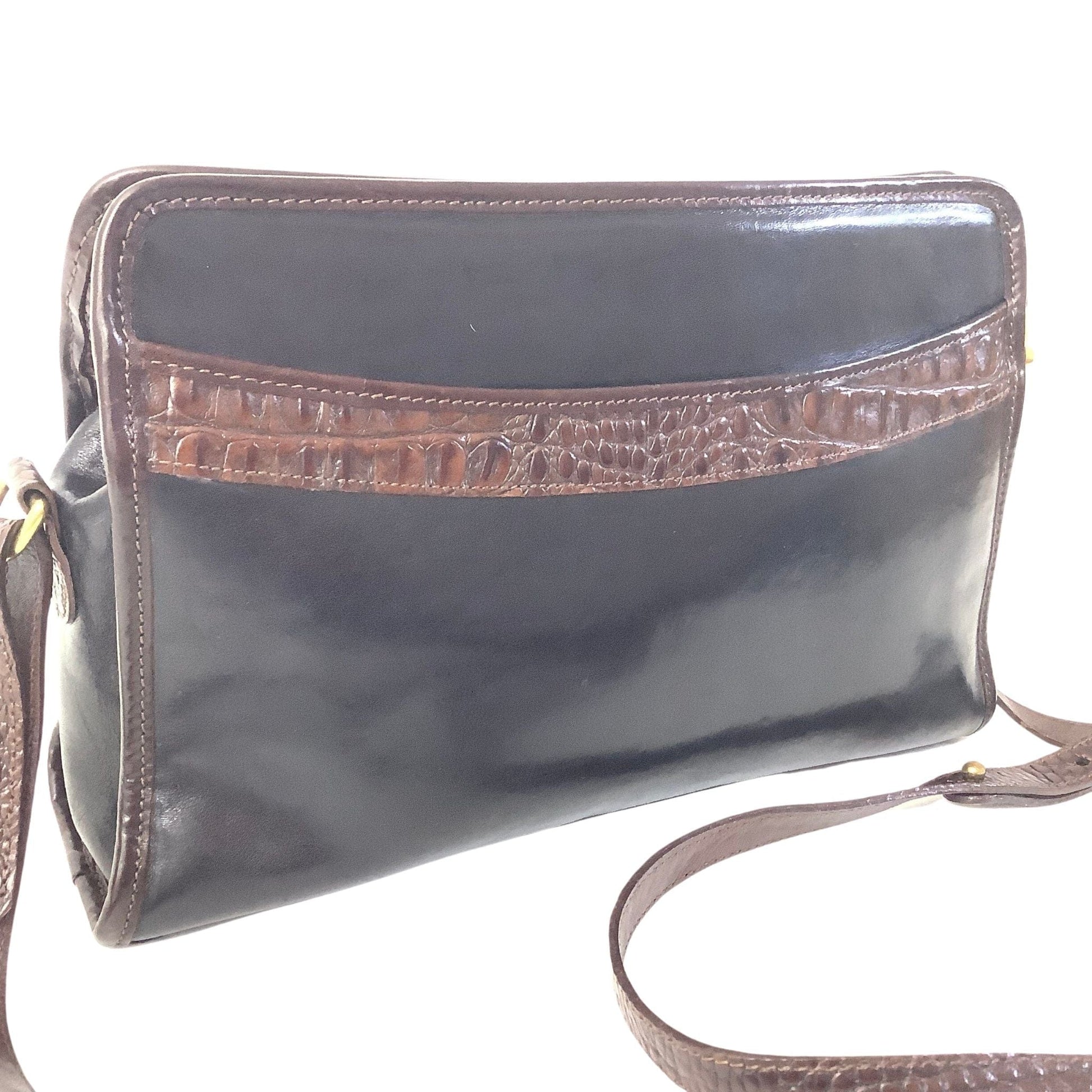 Vintage Brahmin Leather Shoulder Bag 
