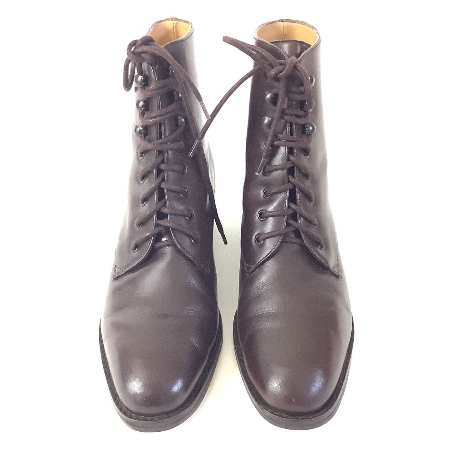 '80s Laced Ankle Boots 7 / Brown / Vintage 1980s