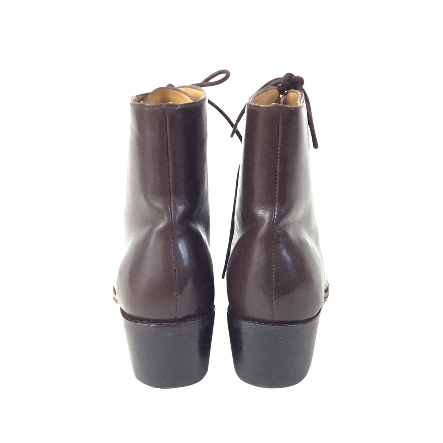 '80s Laced Ankle Boots 7 / Brown / Vintage 1980s