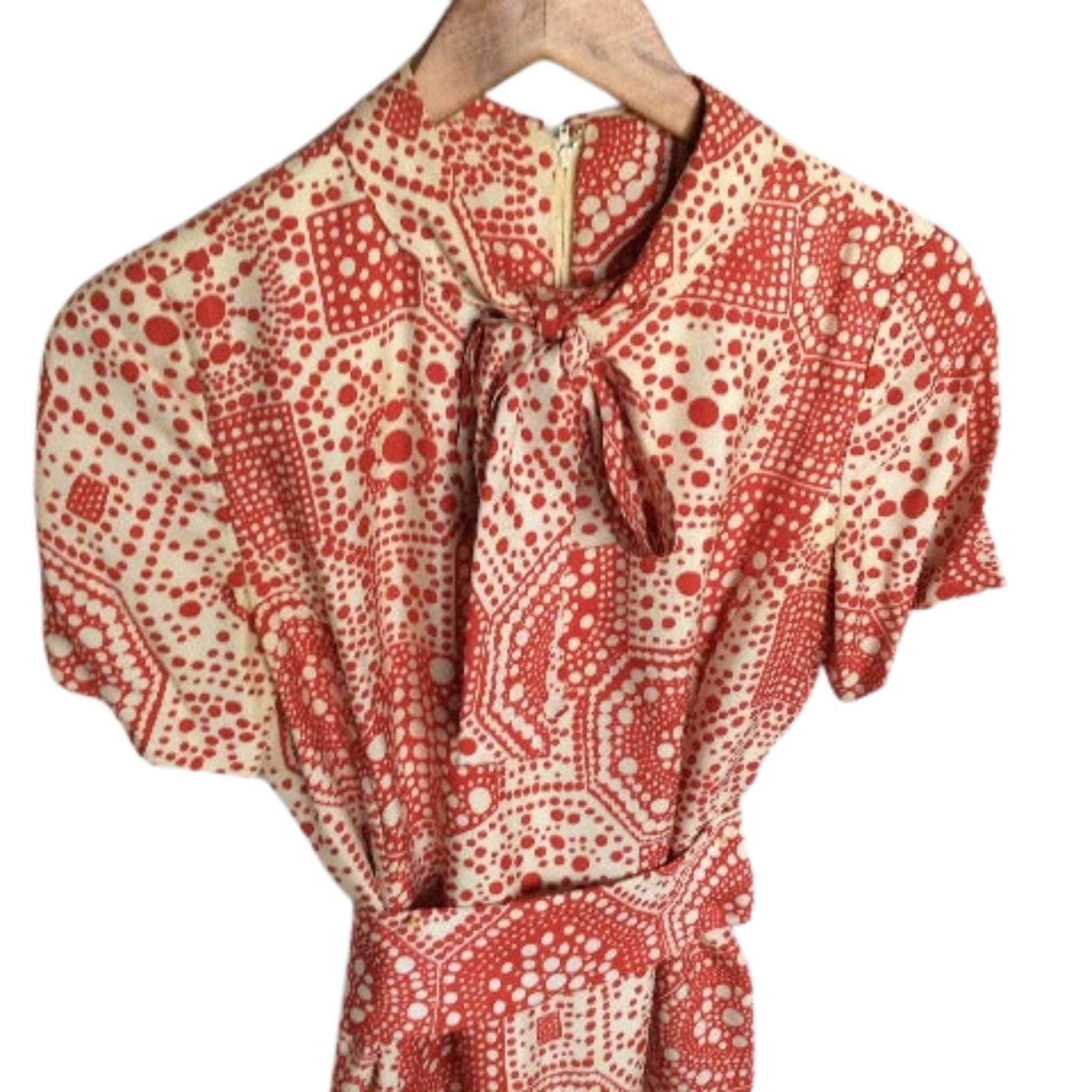 Abe Schrader Silk Dress Suit Medium / Multi / Vintage 1960s