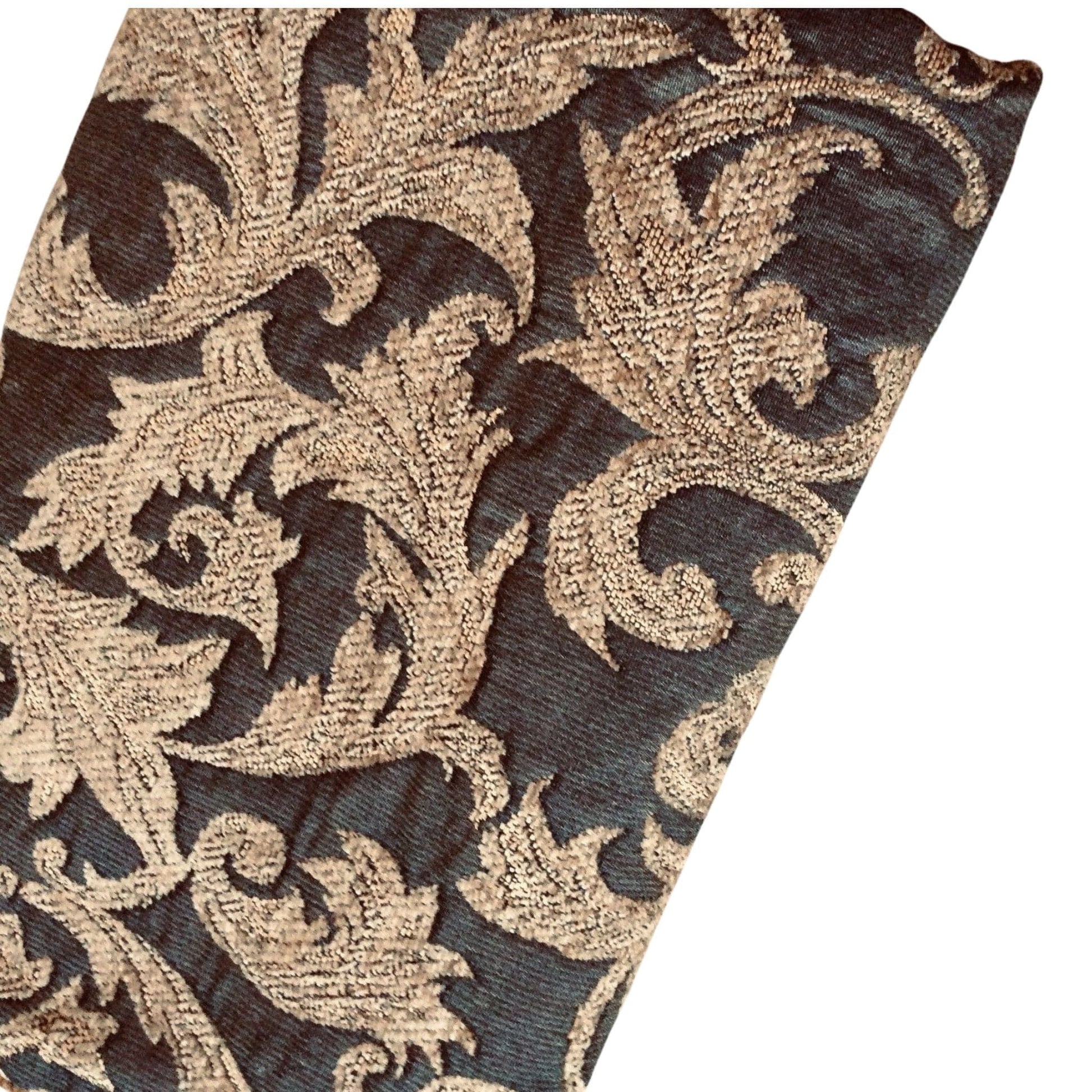 Acanthus Fabric Remnant Multi / Cotton / Vintage 1960s