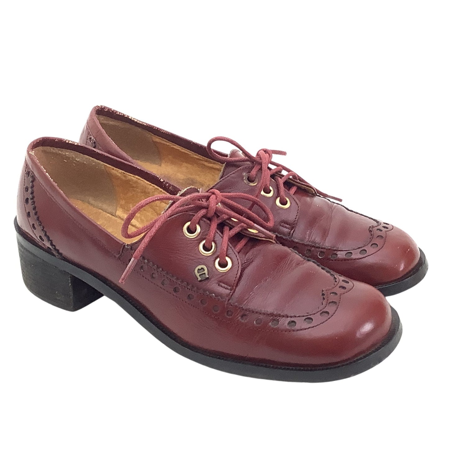 Aigner Lace up Brogues 8 / Oxblood / Mod