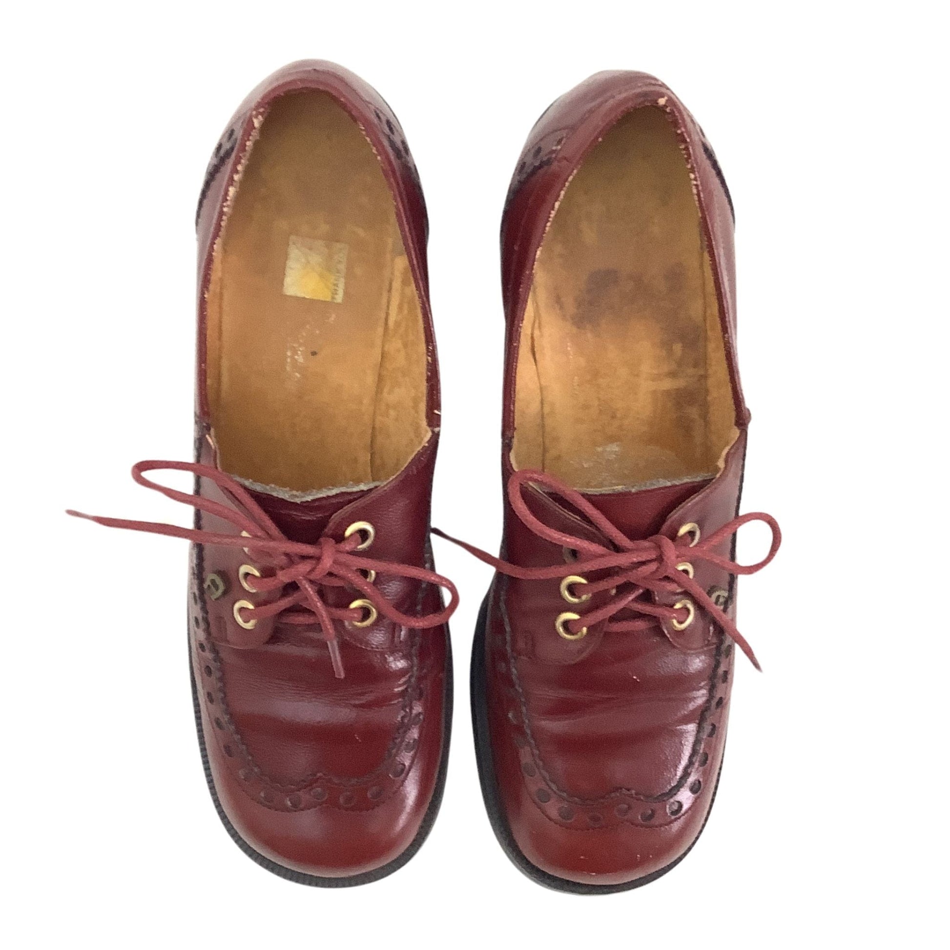 Aigner Lace up Brogues 8 / Oxblood / Mod