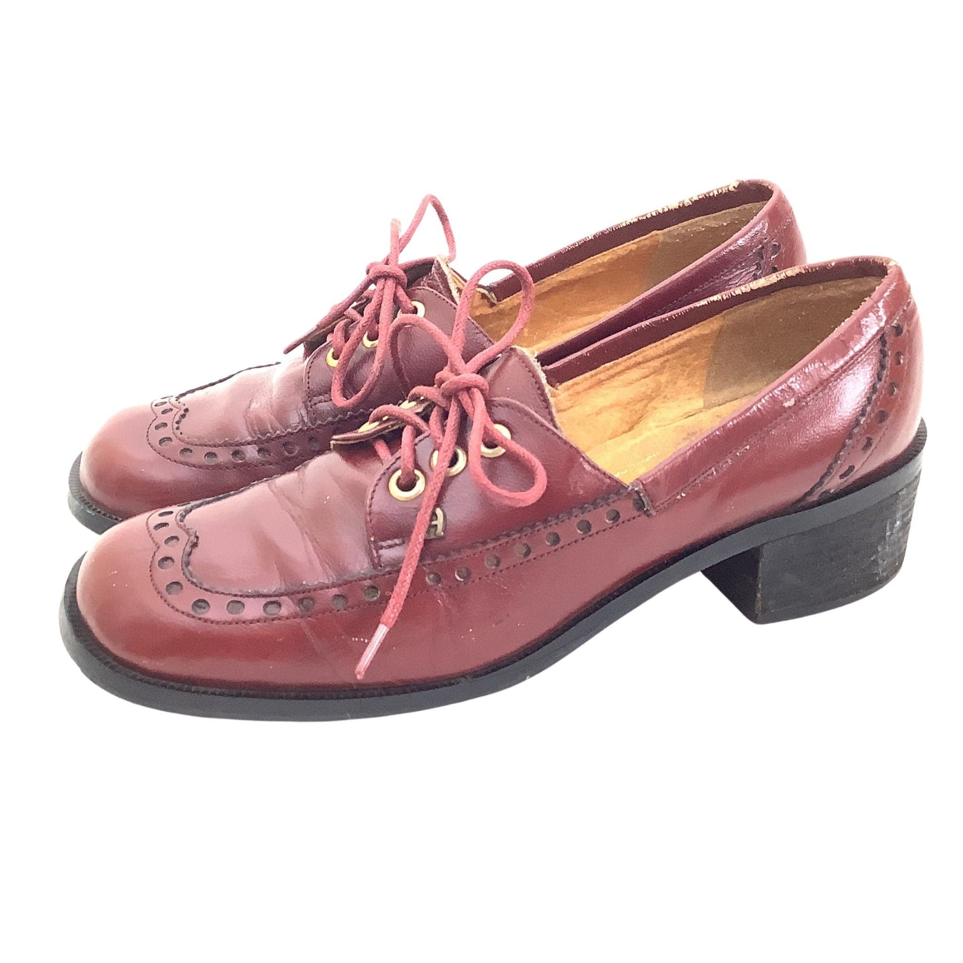 Aigner Lace up Brogues 8 / Oxblood / Mod