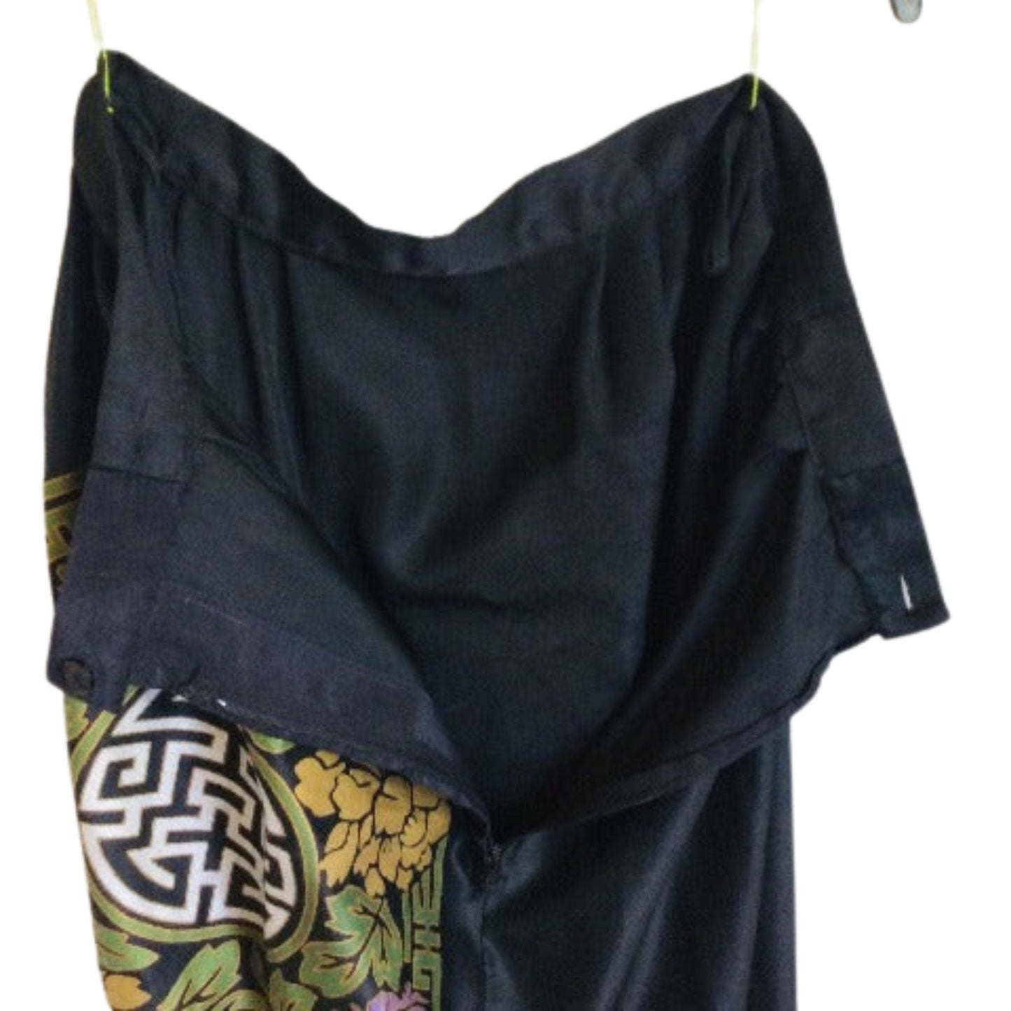 Alfred Shaheen Maxi Skirt Medium / Black / Vintage 1960s