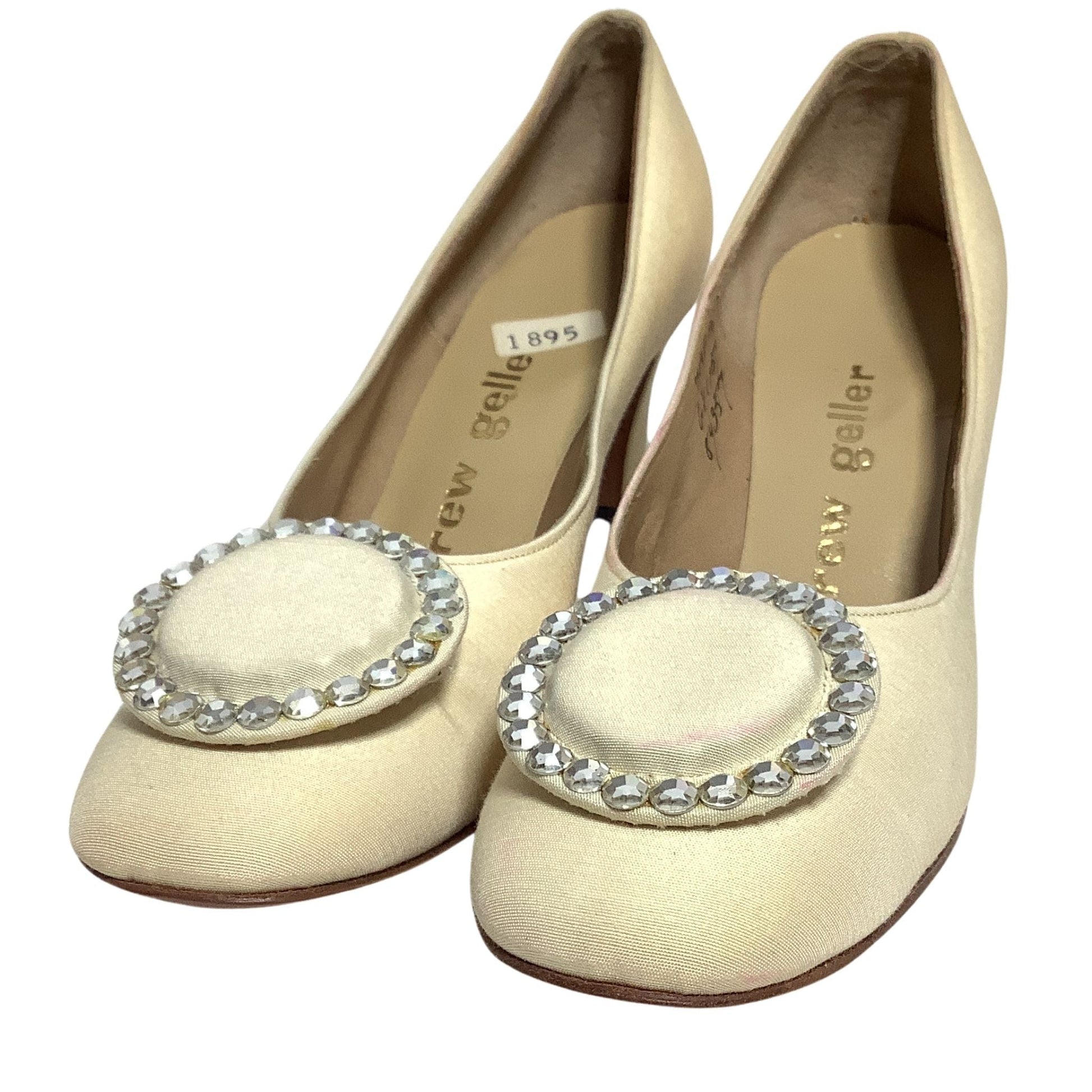 Andrew Geller Mod Heels 6.5 / Cream / Classic pumps