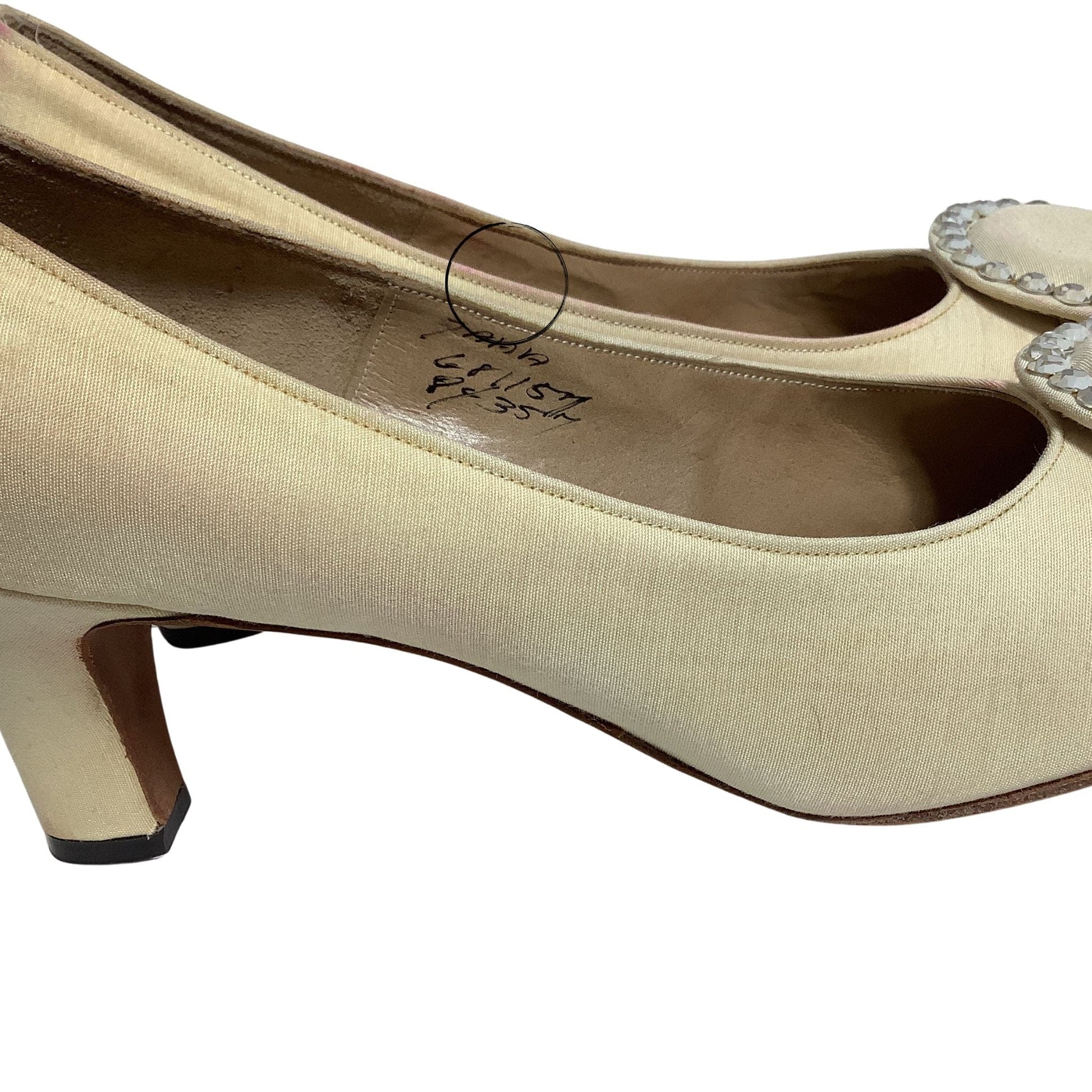 Andrew Geller Mod Heels 6.5 / Cream / Classic pumps