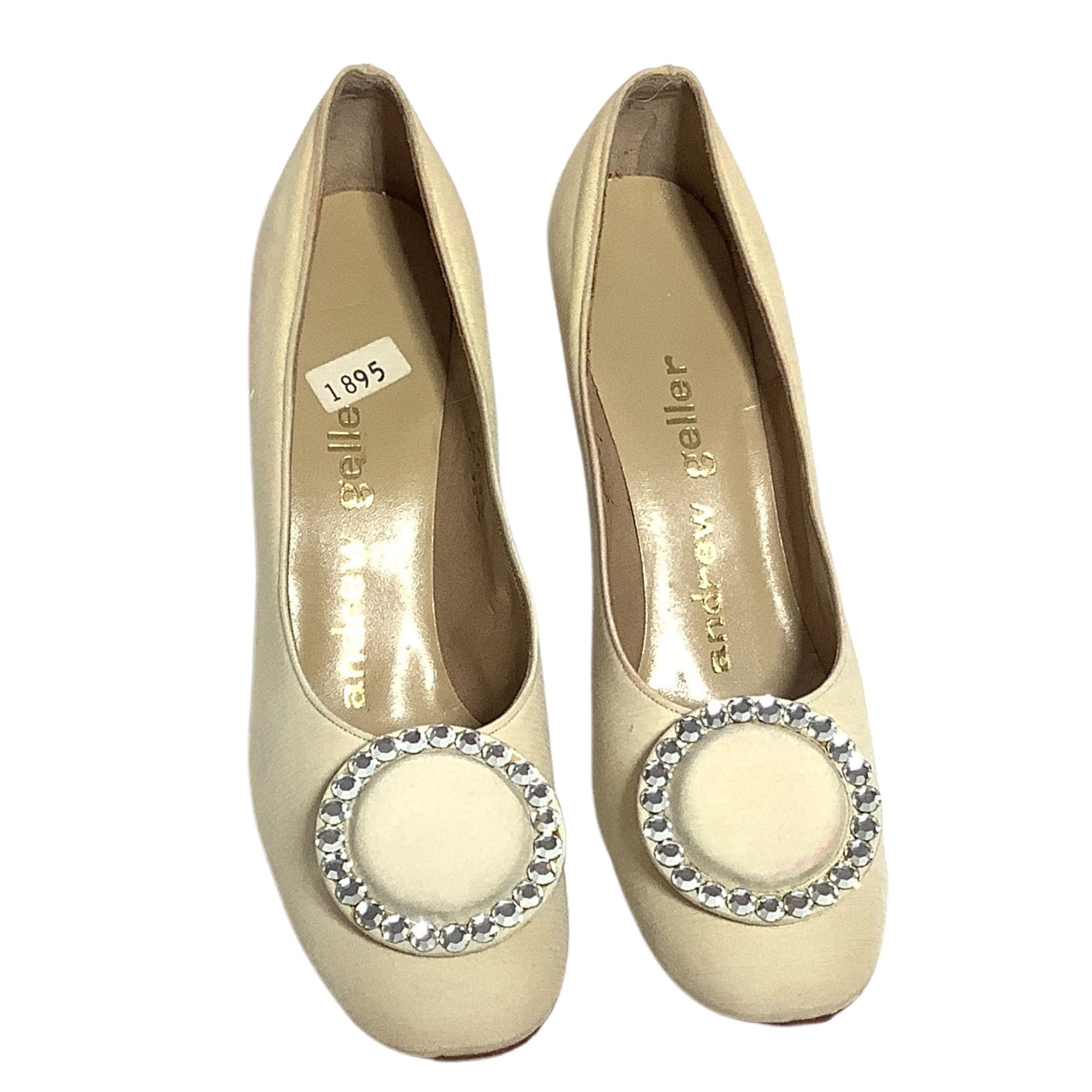 Andrew Geller Mod Heels 6.5 / Cream / Classic pumps