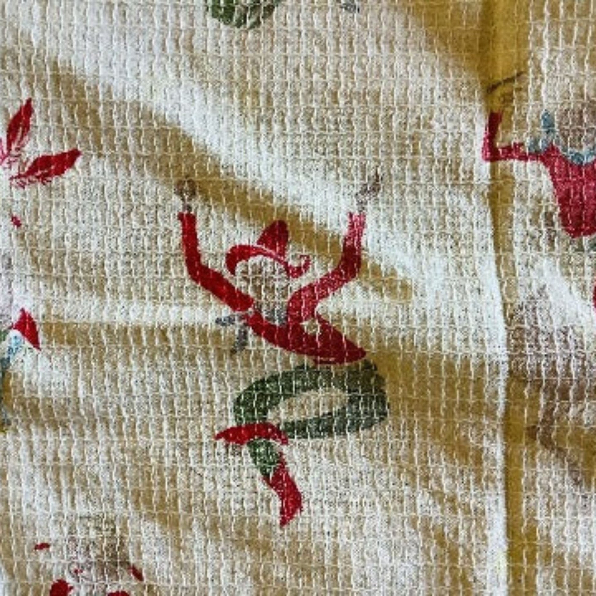 Antique Cafe Curtain Multi / Cotton / Vintage 1920s