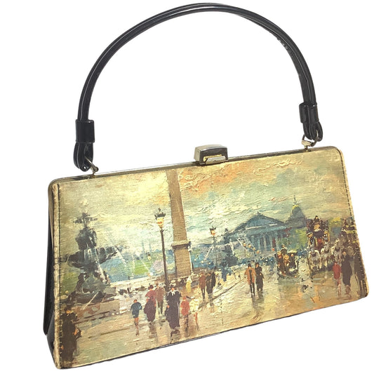 Antoine Blanchard Purse Multicolor / Silk / Top Handle