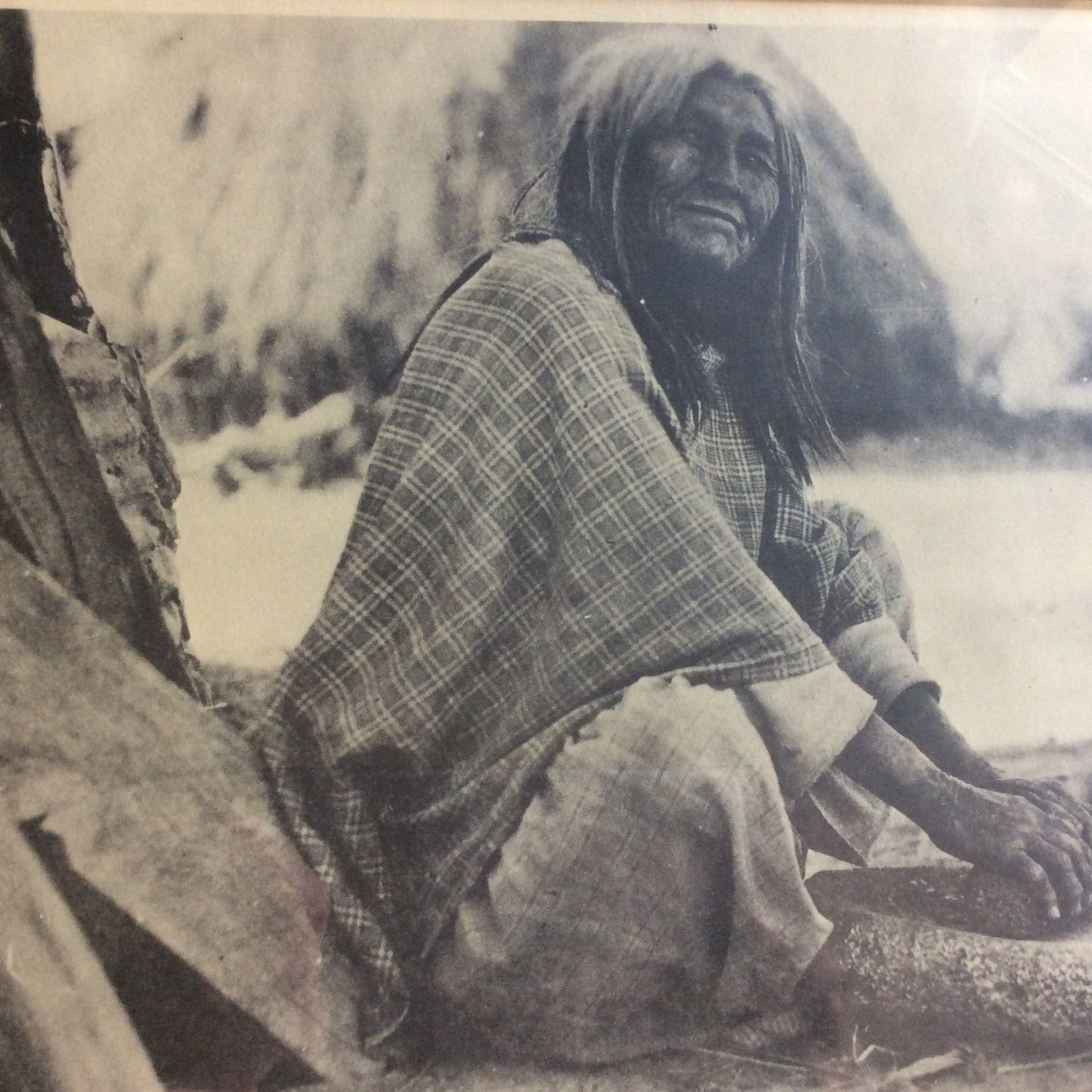Apache Woman Print B&W / Mixed / Vintage 1970s