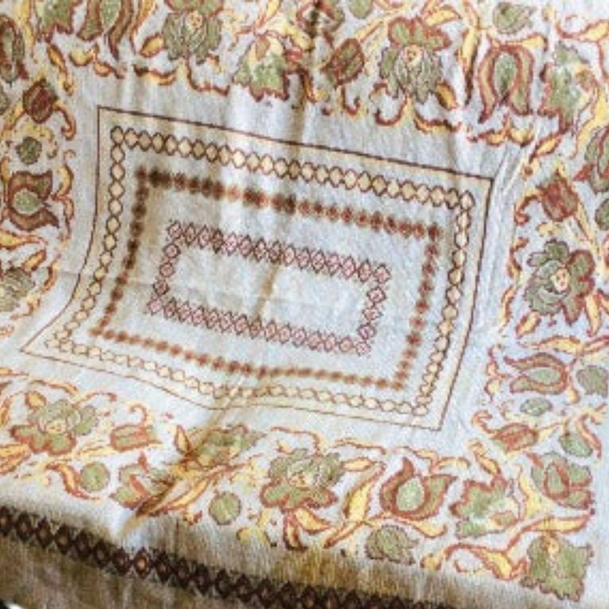 Arts & Crafts Style Tablecloth Multi / Cotton / Classic