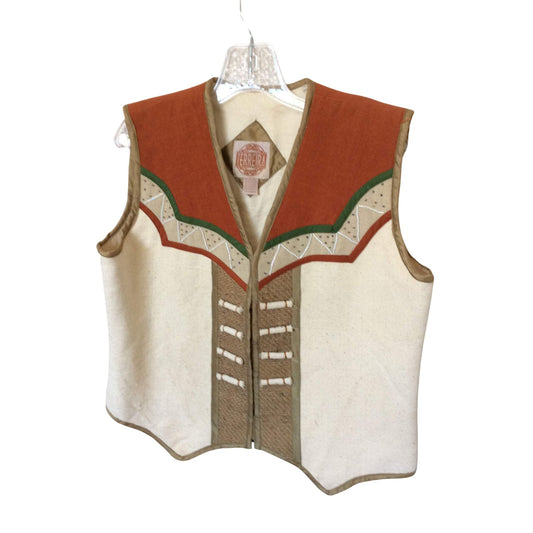 Artsy Western Vest Medium / Multi / Vintage 1980s