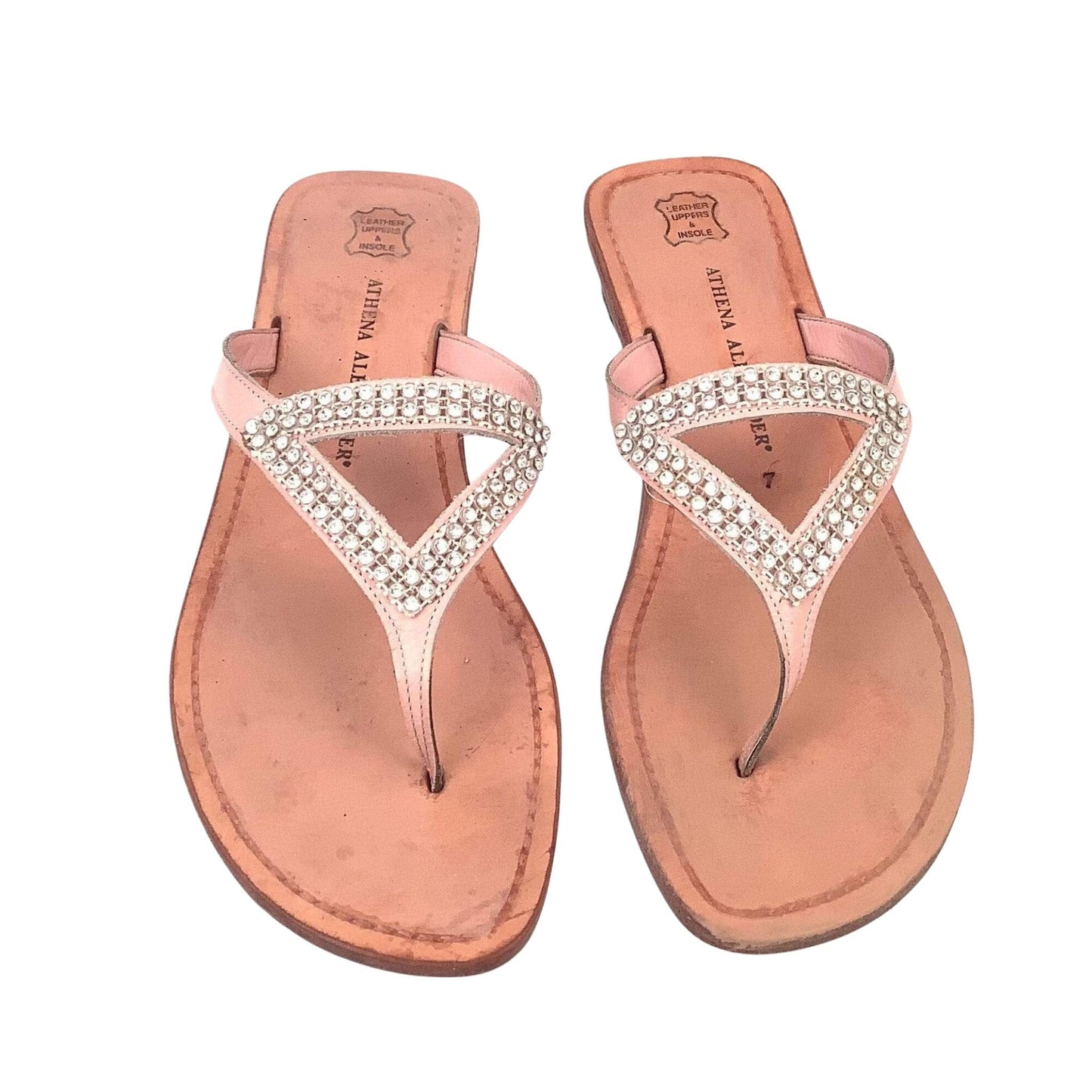 Athena Alexander Flat Sandals 7 / Pink / Vintage 1990s