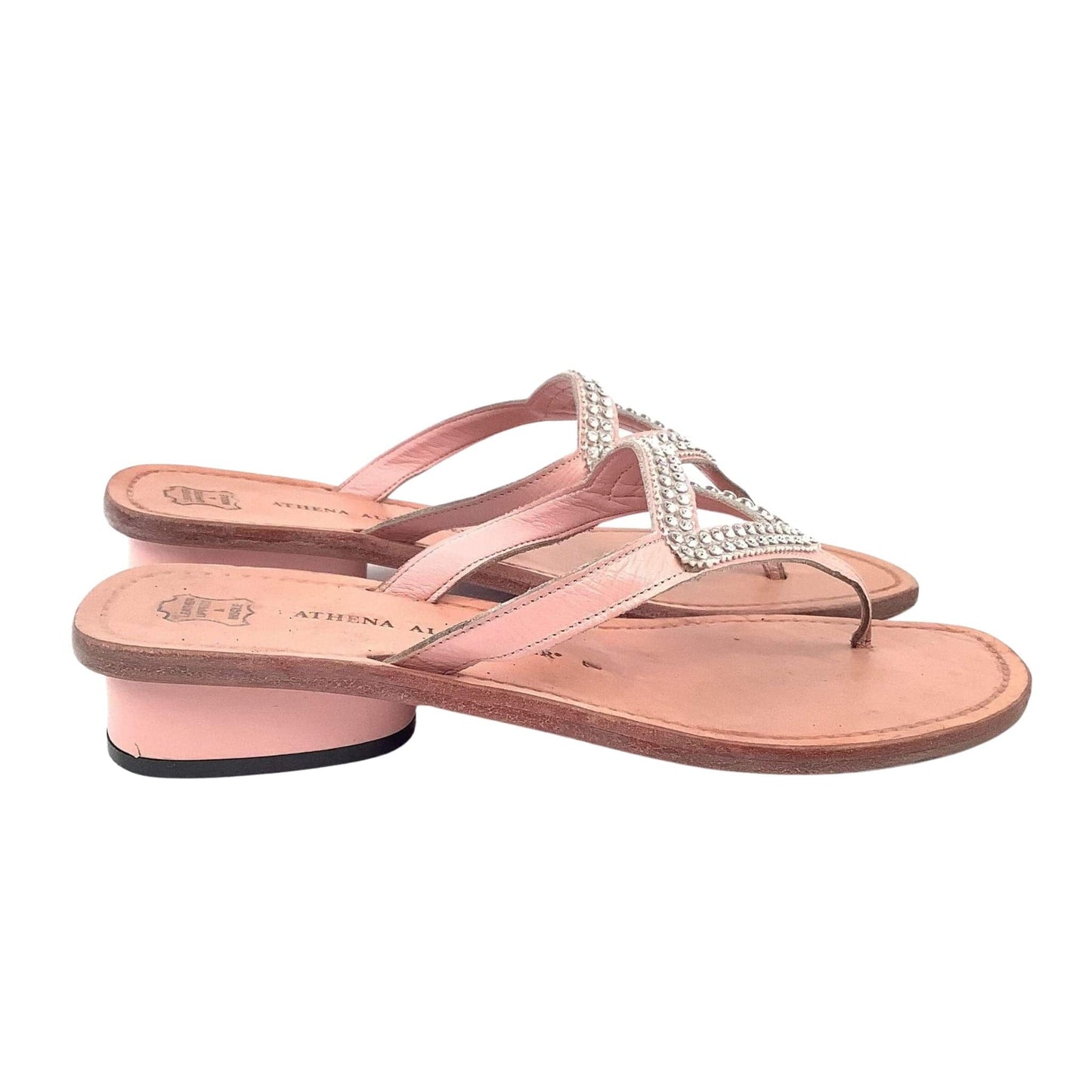 Athena Alexander Flat Sandals 7 / Pink / Vintage 1990s