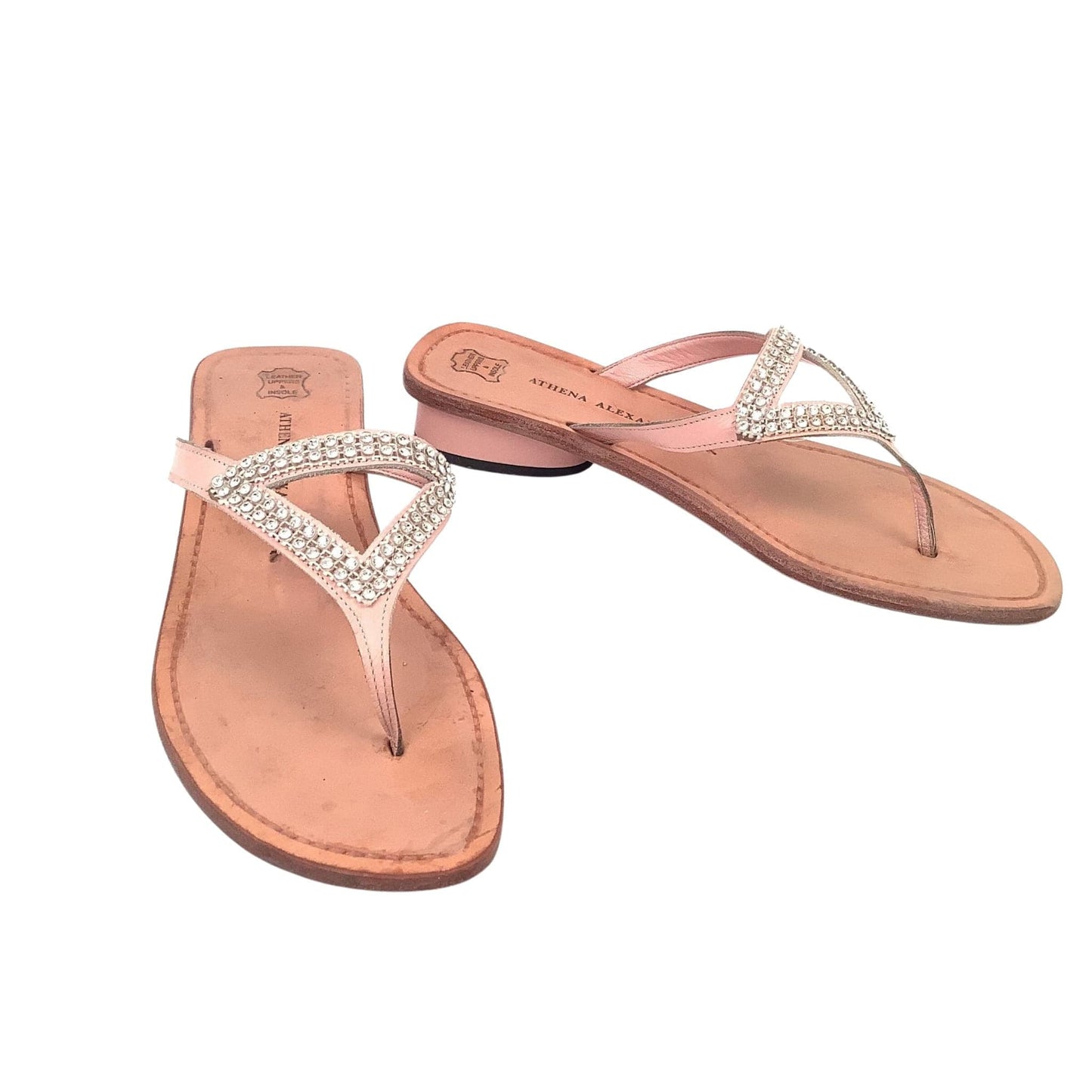 Athena Alexander Flat Sandals 7 / Pink / Vintage 1990s