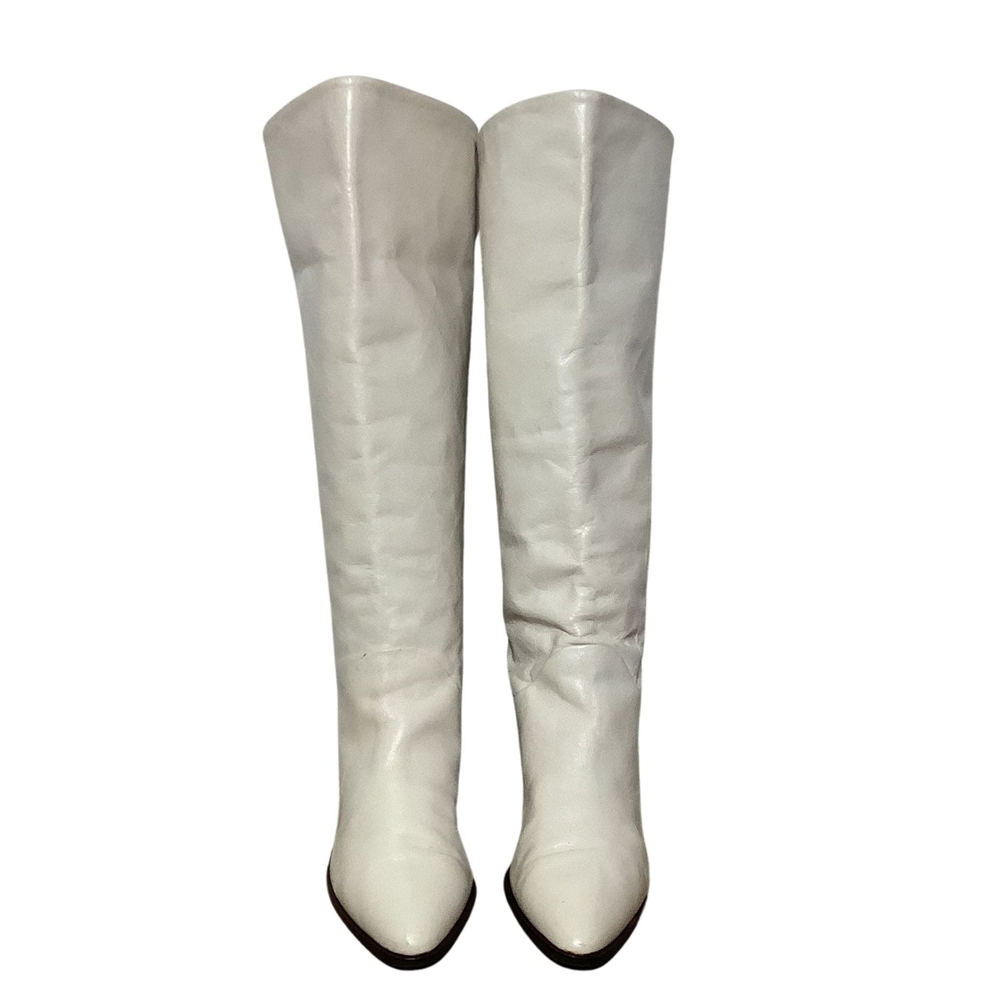 Bandolino Flat Boots 6 / White / Slouch