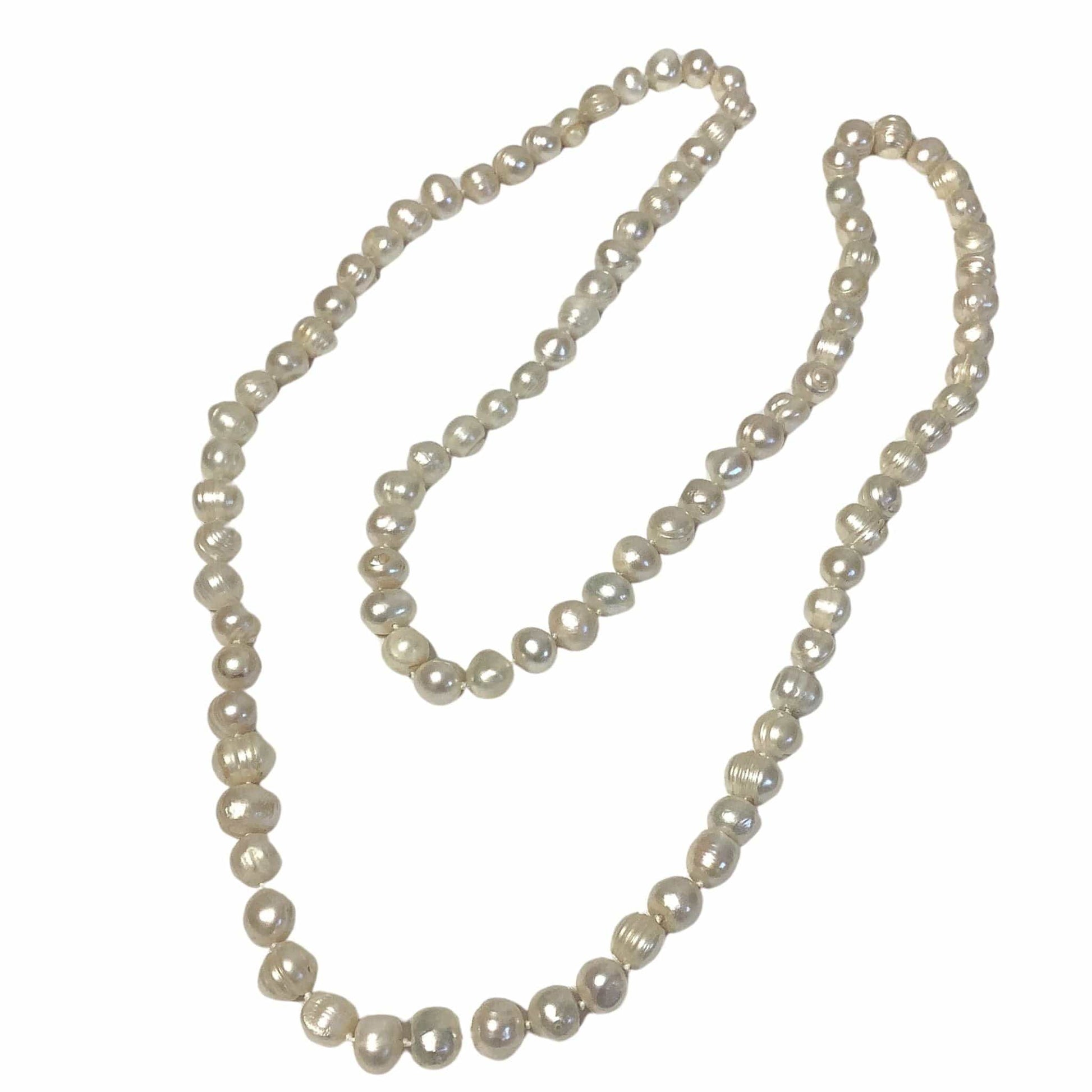 Baroque Pearl Necklace Cream / Pearls / Strand