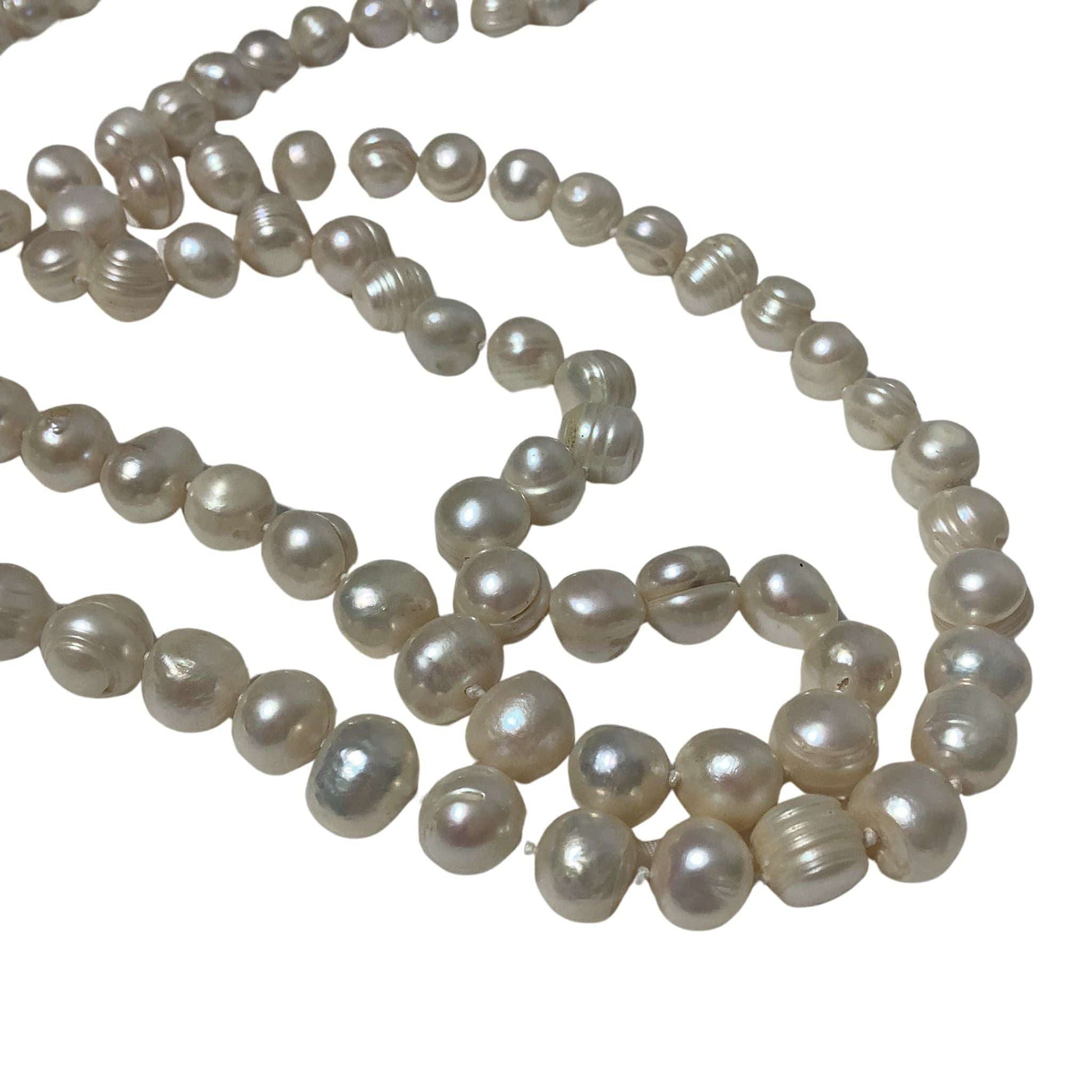 Baroque Pearl Necklace Cream / Pearls / Strand