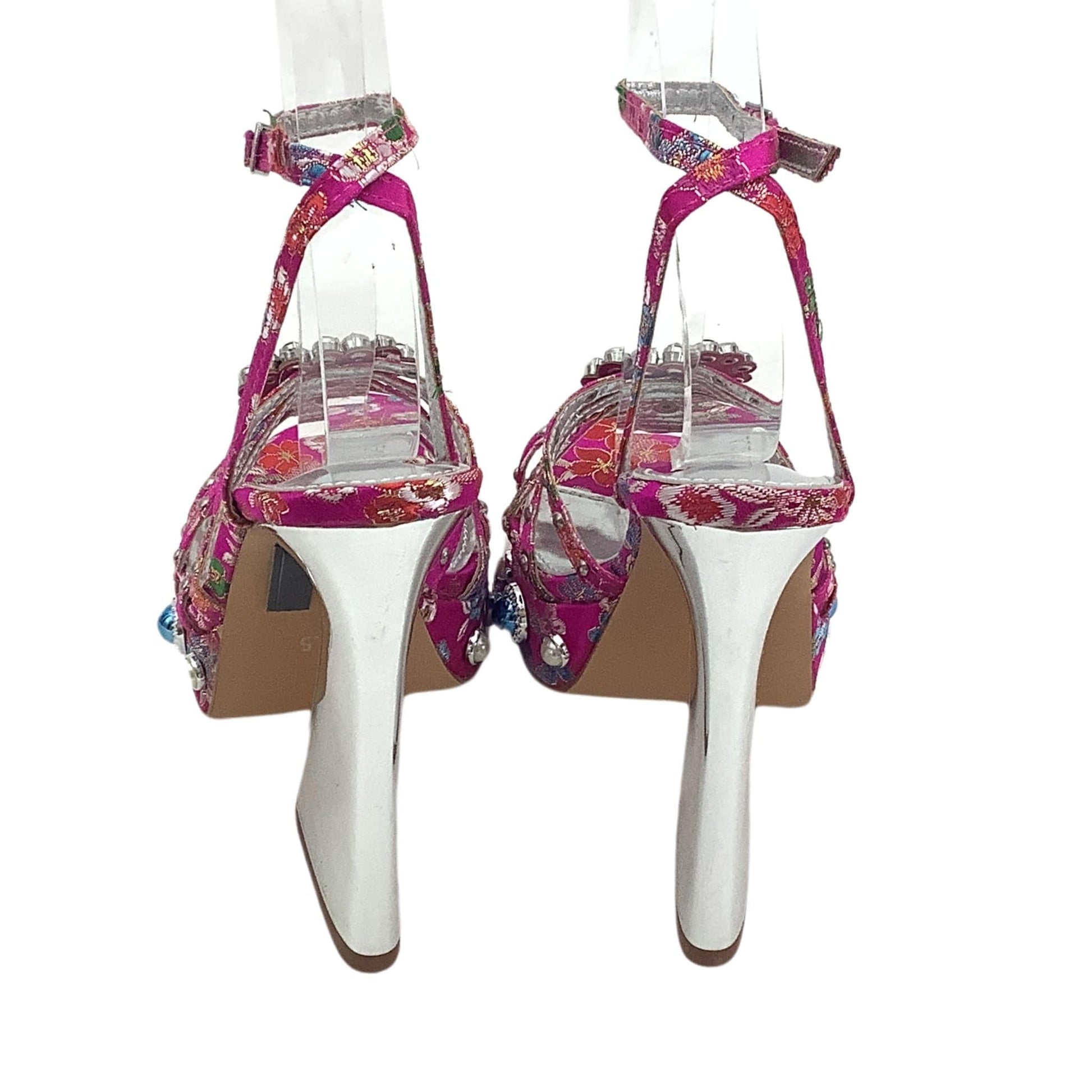 Baroque Platform Heels 7.5 / Pink / Bridal / Evening