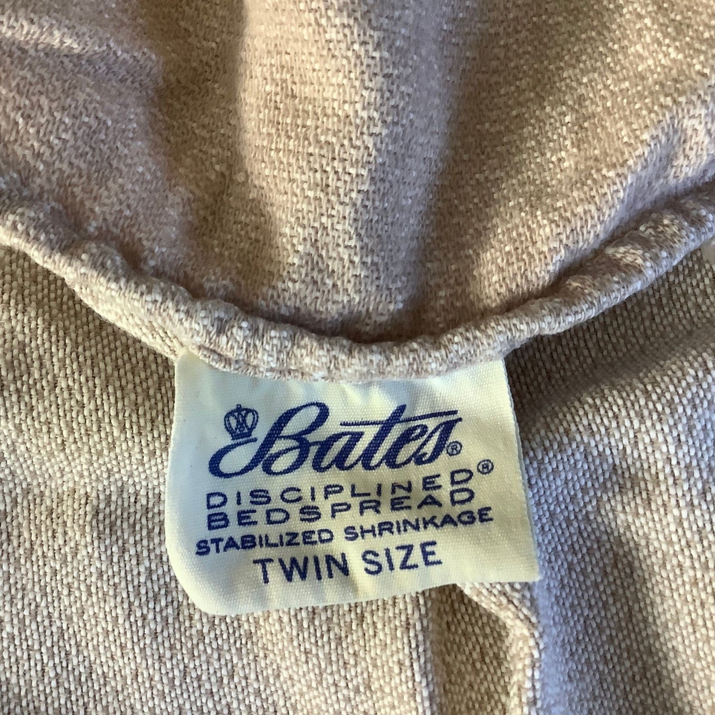 Bates Bedspread Remnants Cotton / Multi / Vintage 1950s