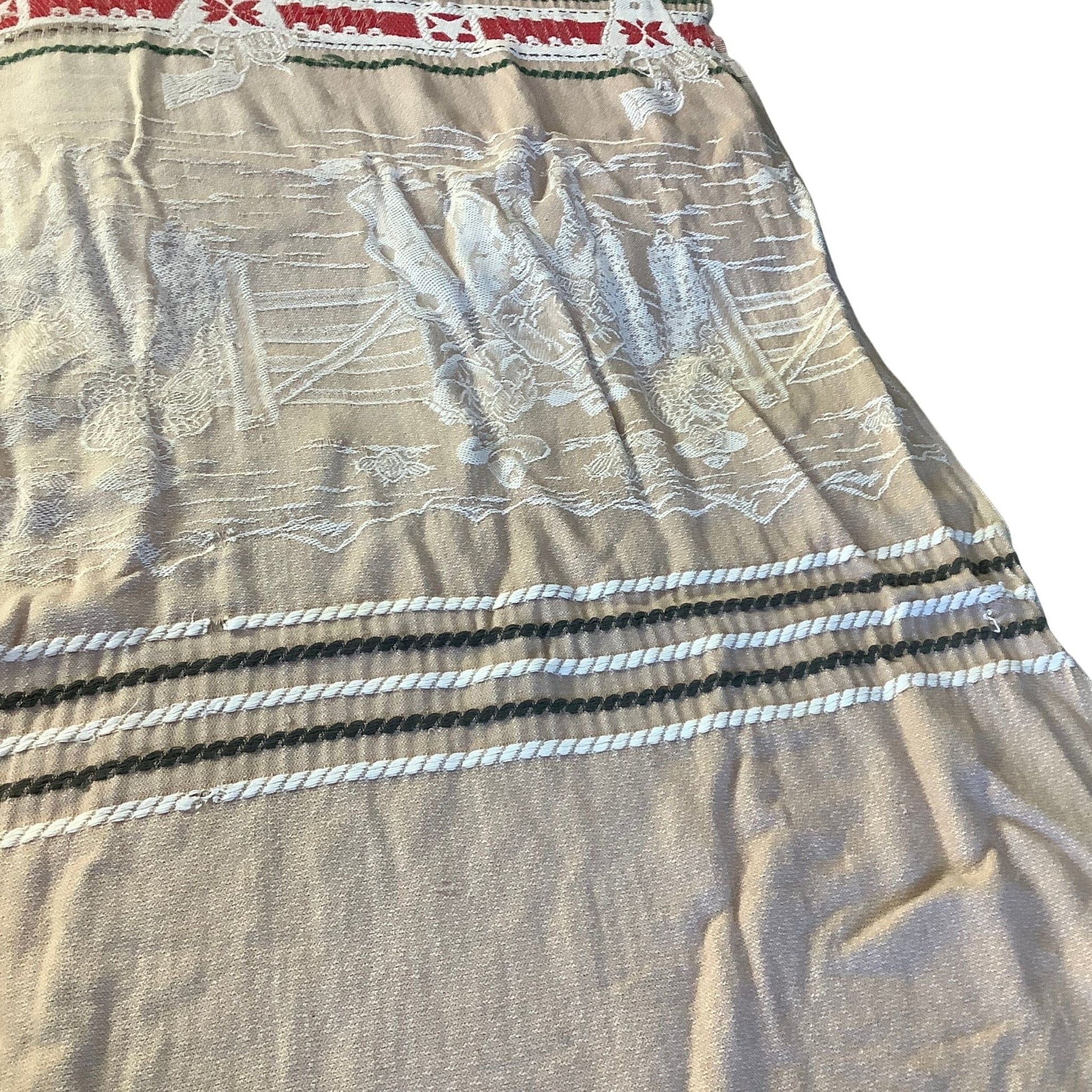 Bates Bedspread Remnants Cotton / Multi / Vintage 1950s