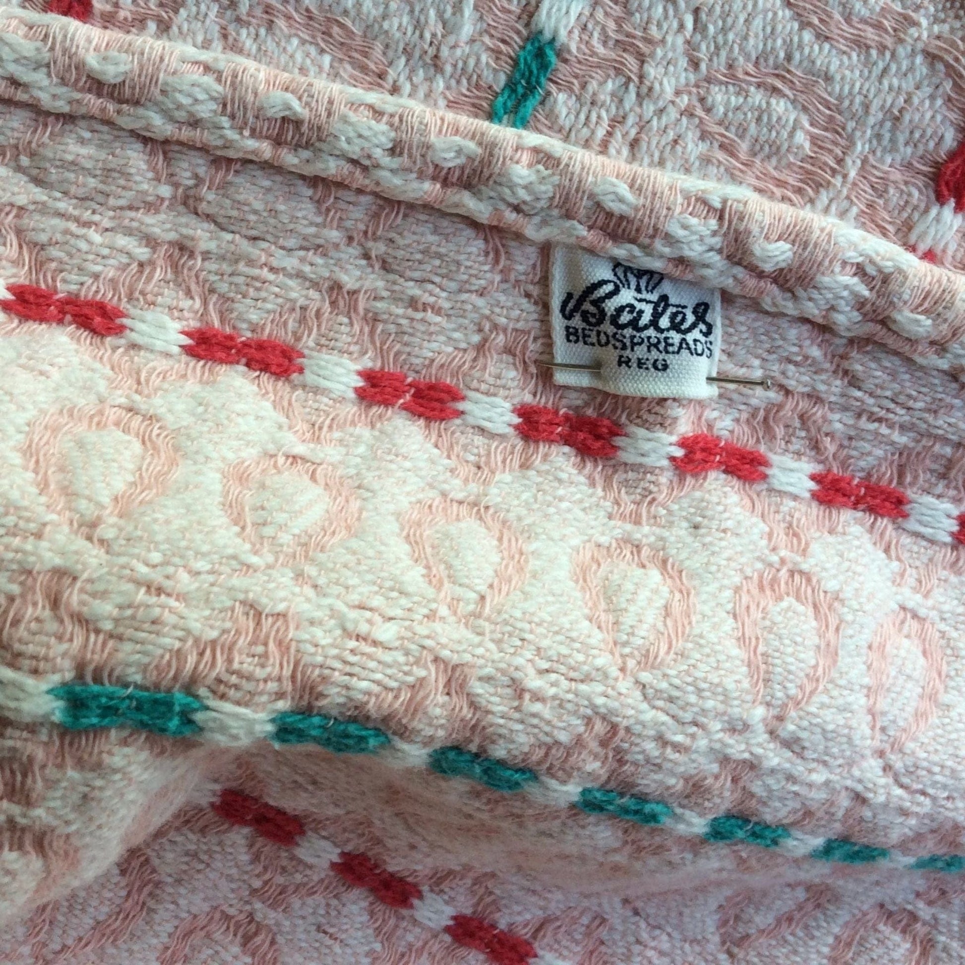 Bates Bedspread Set Multi / Cotton / Vintage 1950s