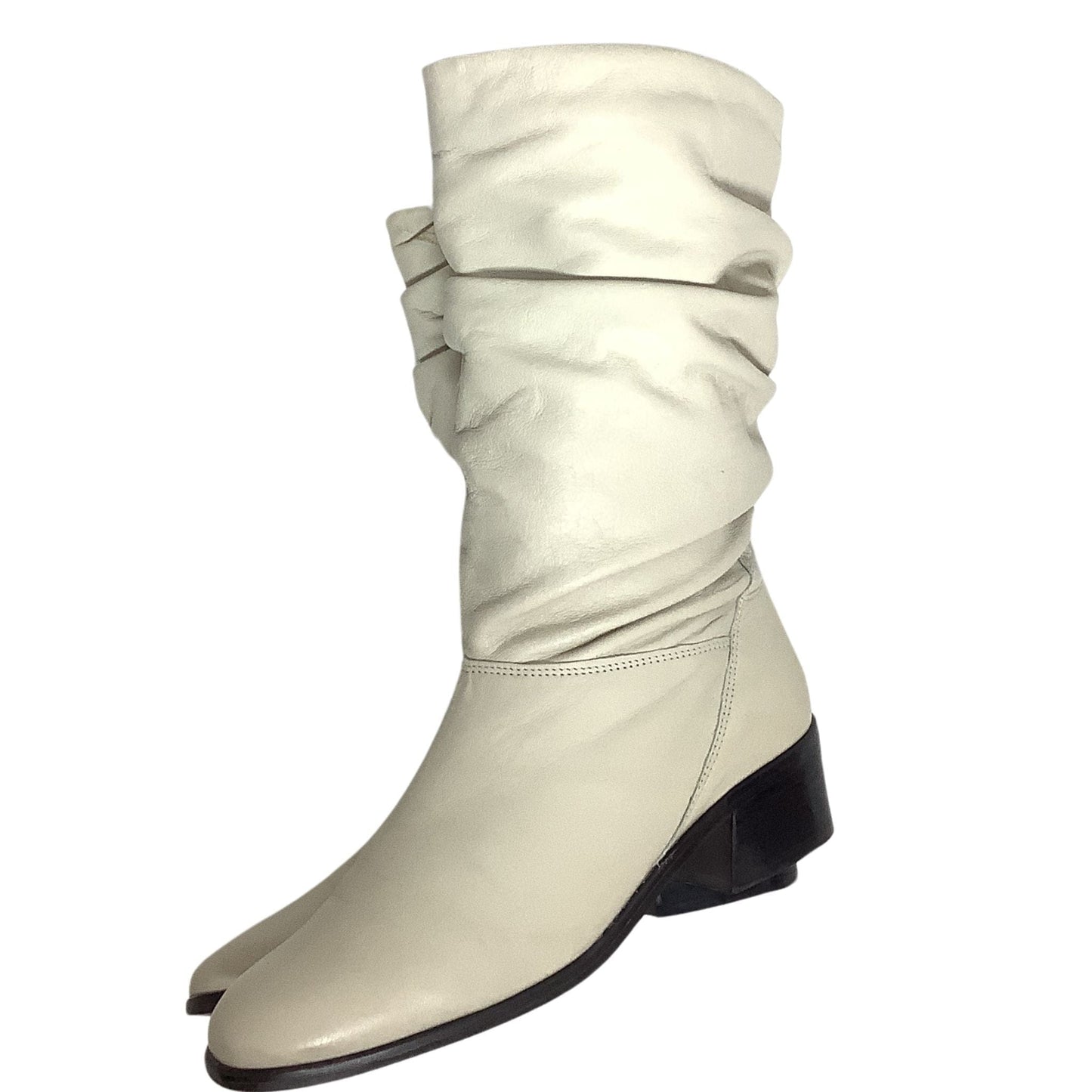 Beige Slouch Boots 6.5 / Beige / Slouch