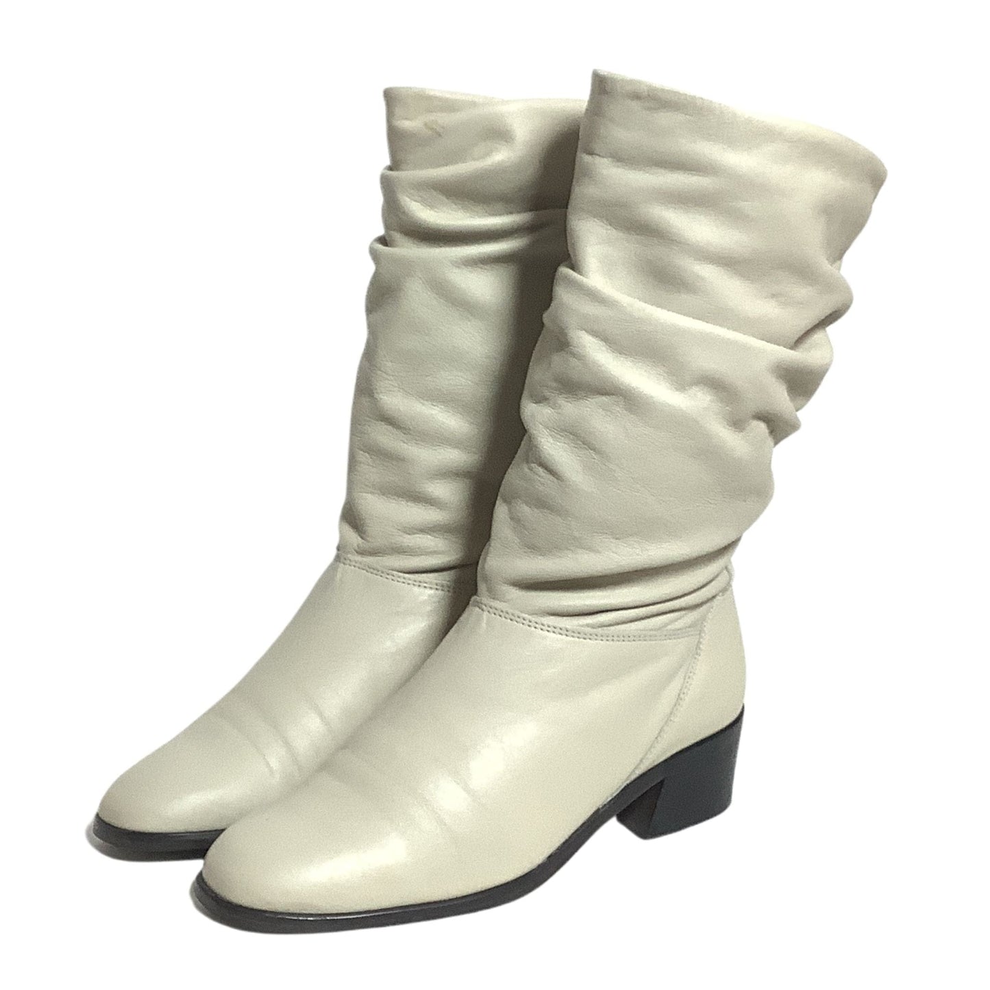 Beige Slouch Boots 6.5 / Beige / Slouch