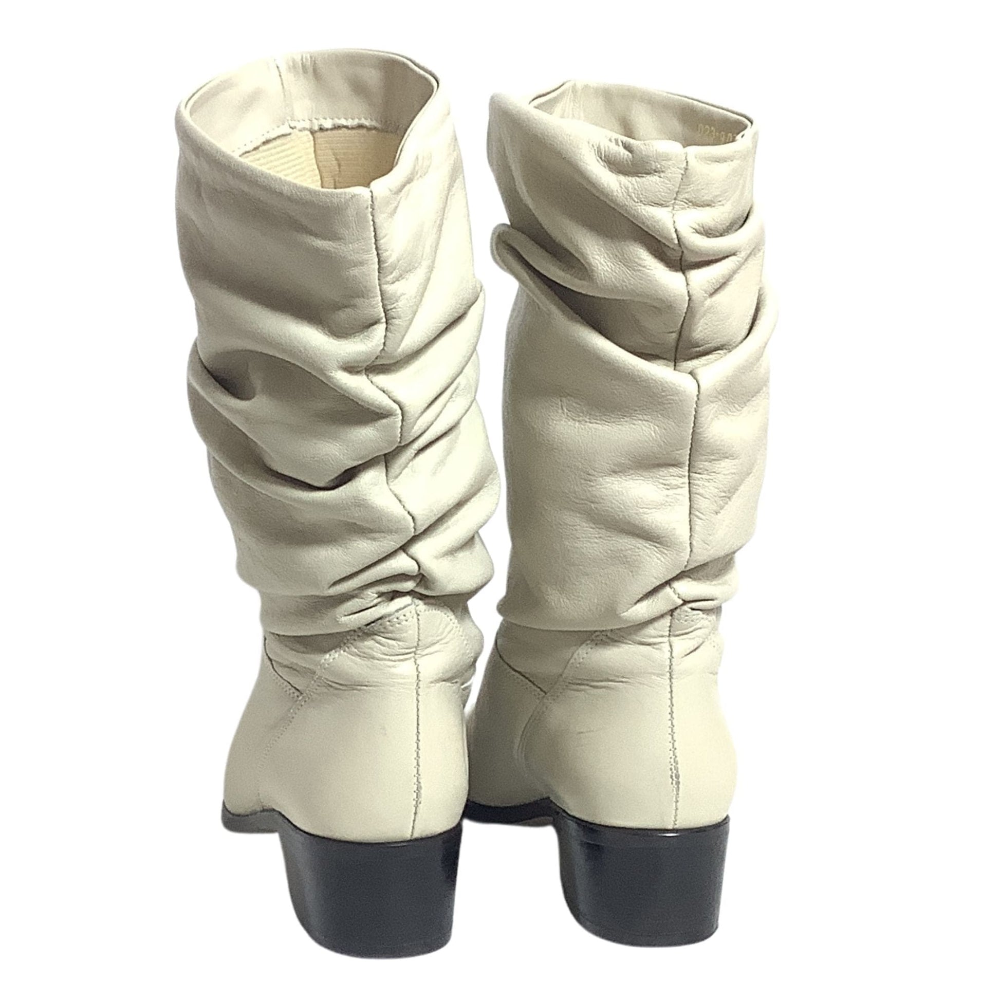 Beige Slouch Boots 6.5 / Beige / Slouch