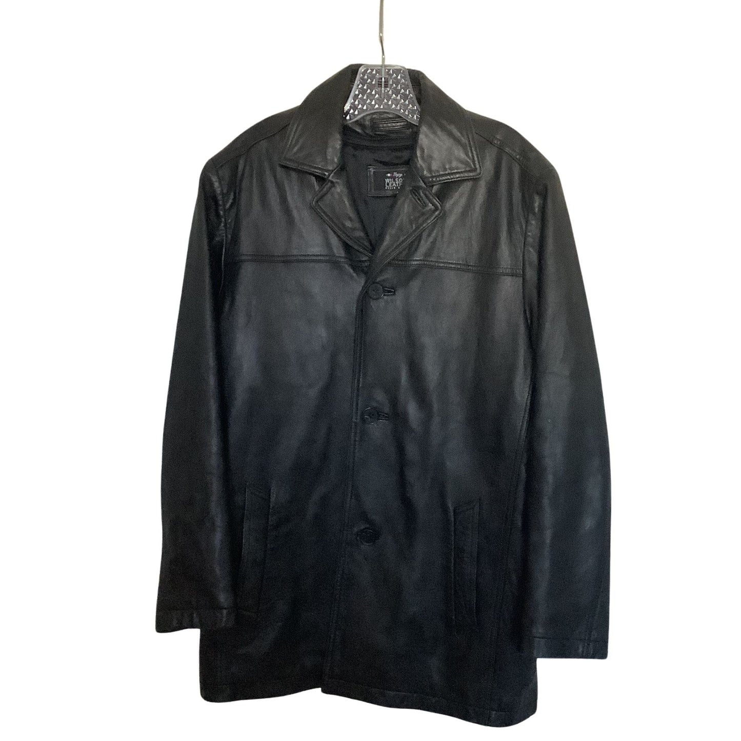 Black Leather Men's Jacket M / Black / Classic