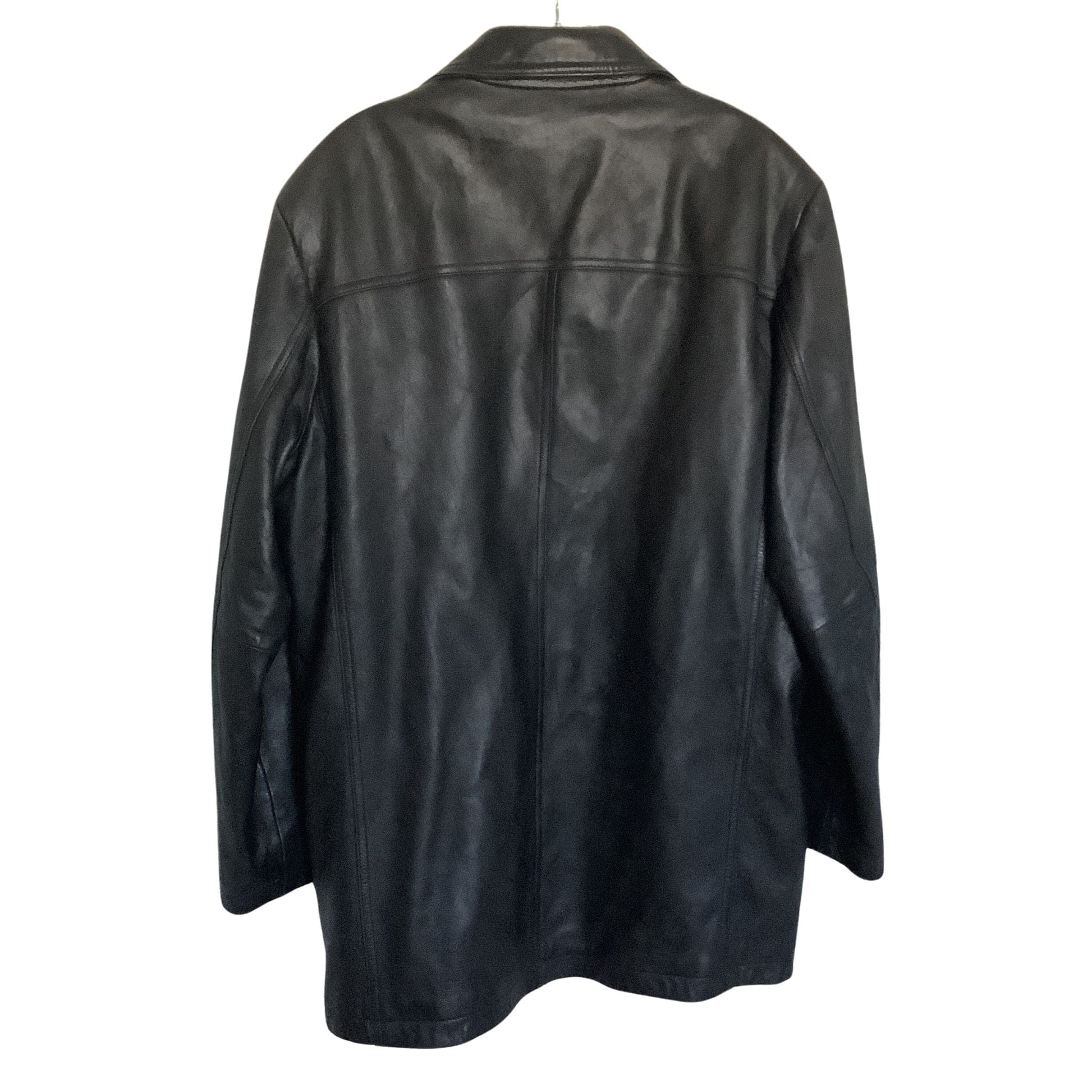 Black Leather Men's Jacket M / Black / Classic