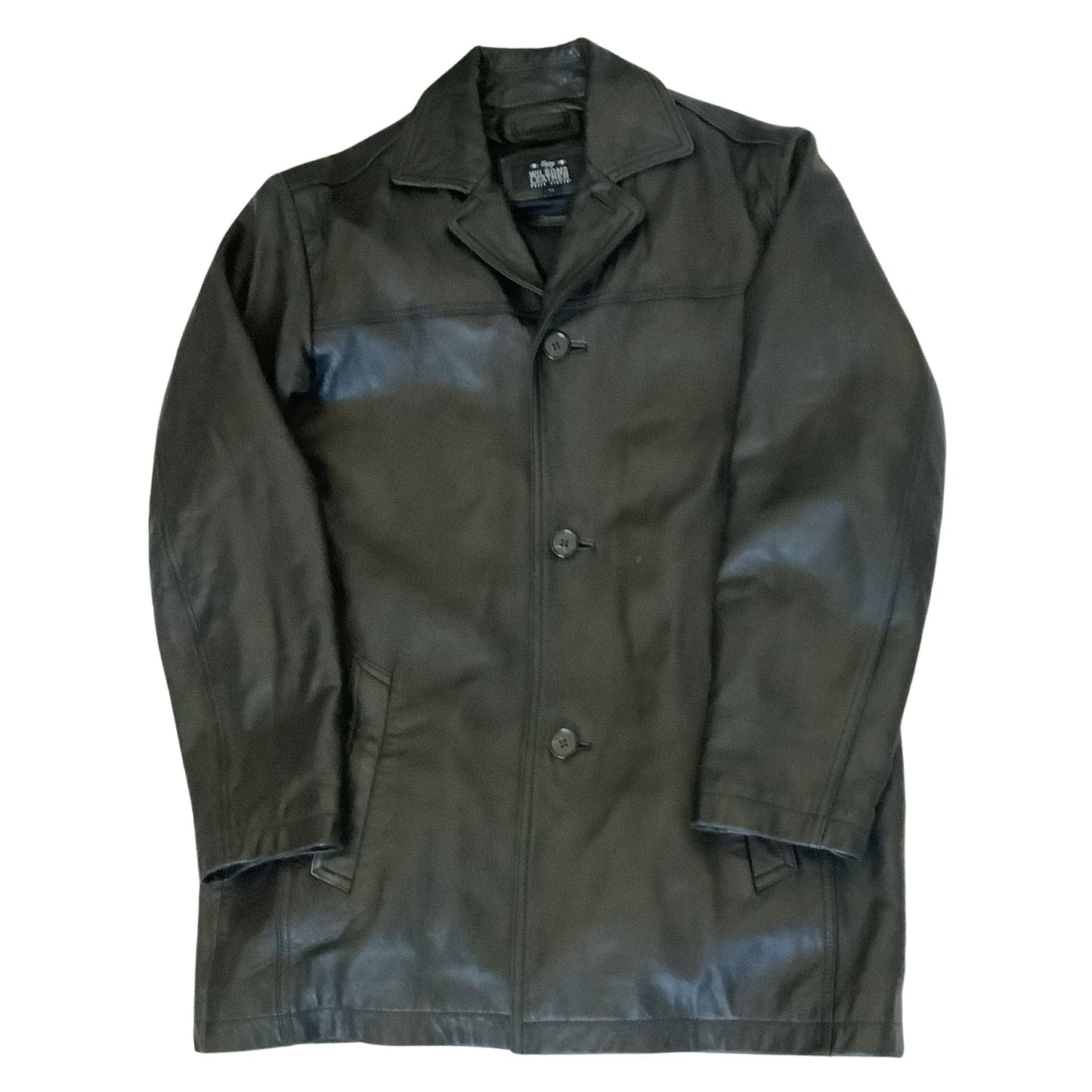 Black Leather Men's Jacket M / Black / Classic