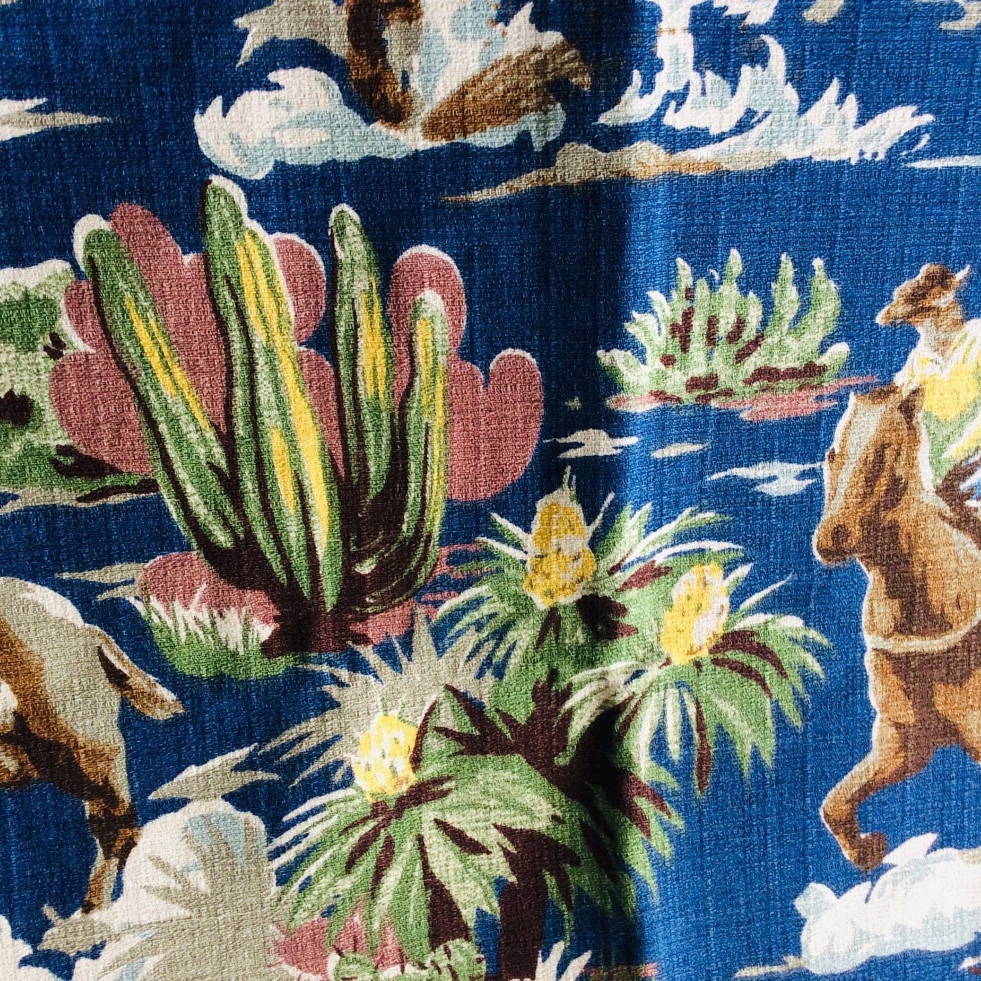 Bloomcraft Cowboy Fabric Multi / Barkcloth / Western