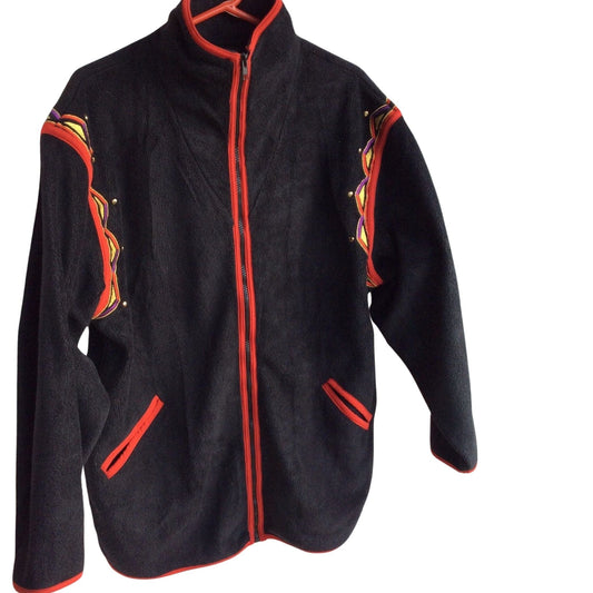 Bob Mackie Jacket Medium / Black / Vintage 1980s