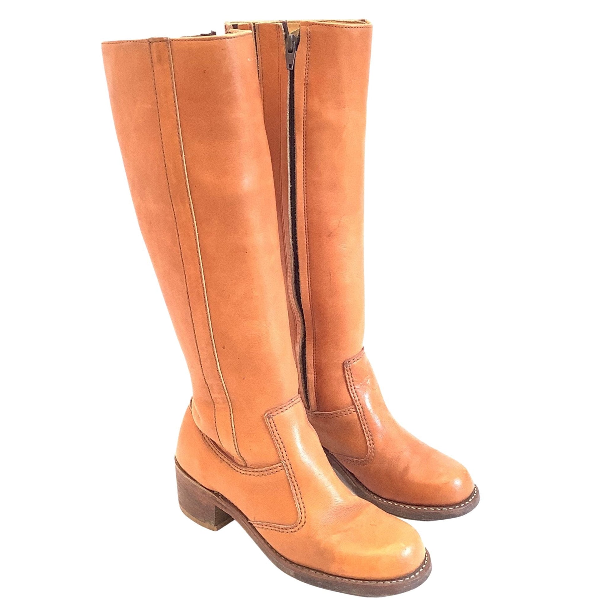 Bort Carleton Boots 7 / Tan / Vintage 1960s