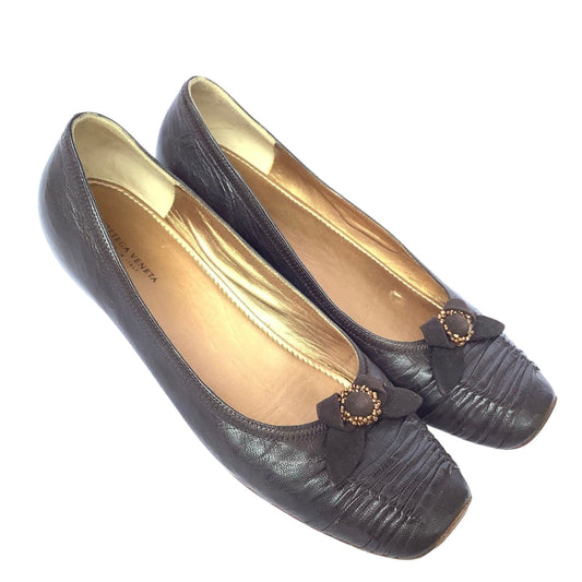 Bottega Veneta Flat Shoes 7 / Brown / Casual