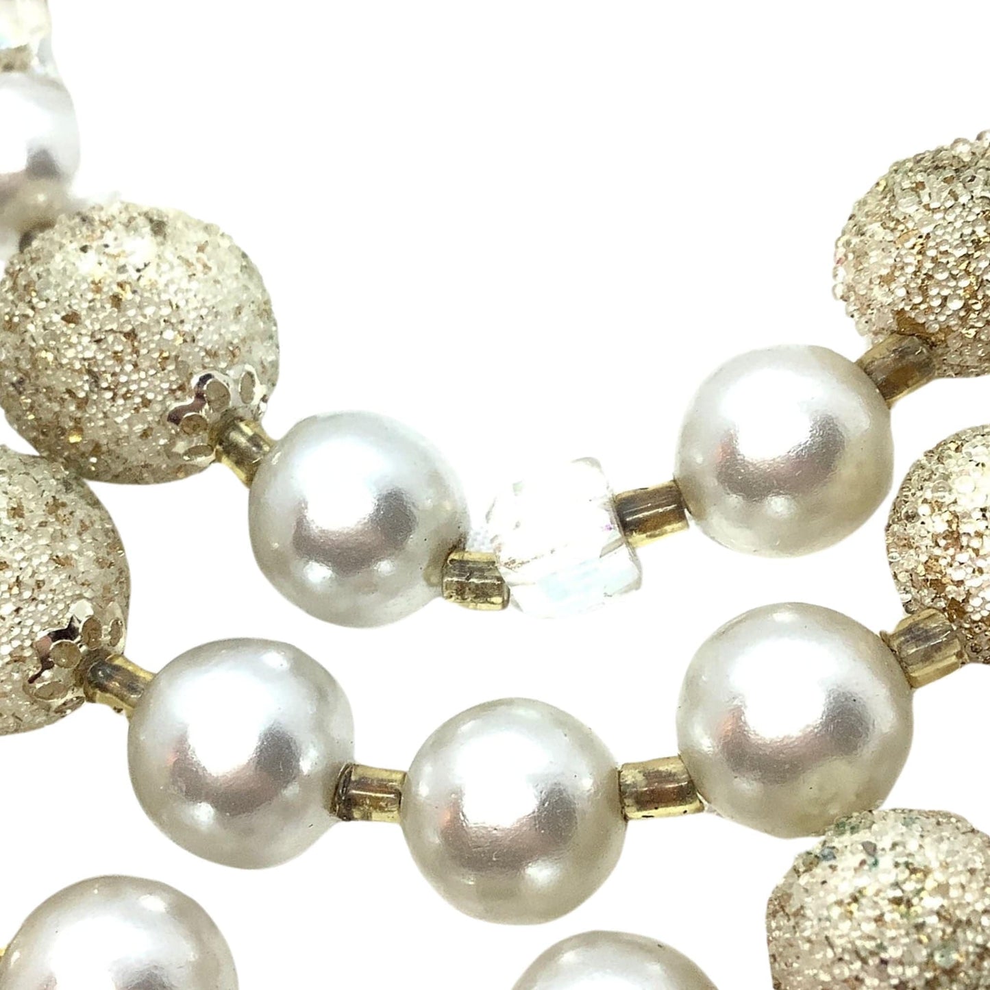 Bridal Pearl Necklace White / Man Made / Vintage 1950s