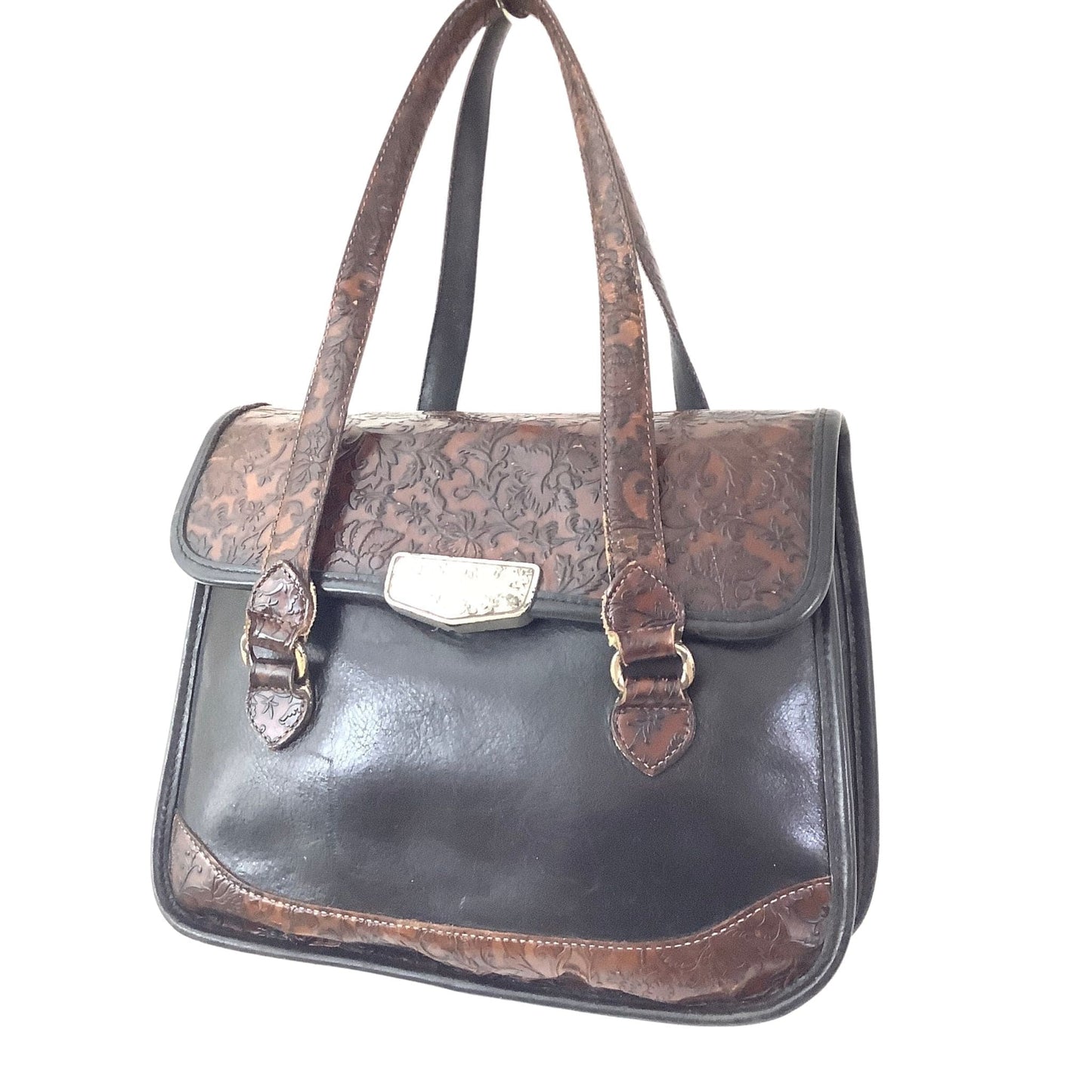 Brighton Western Bag Black / Leather / Vintage 1980s