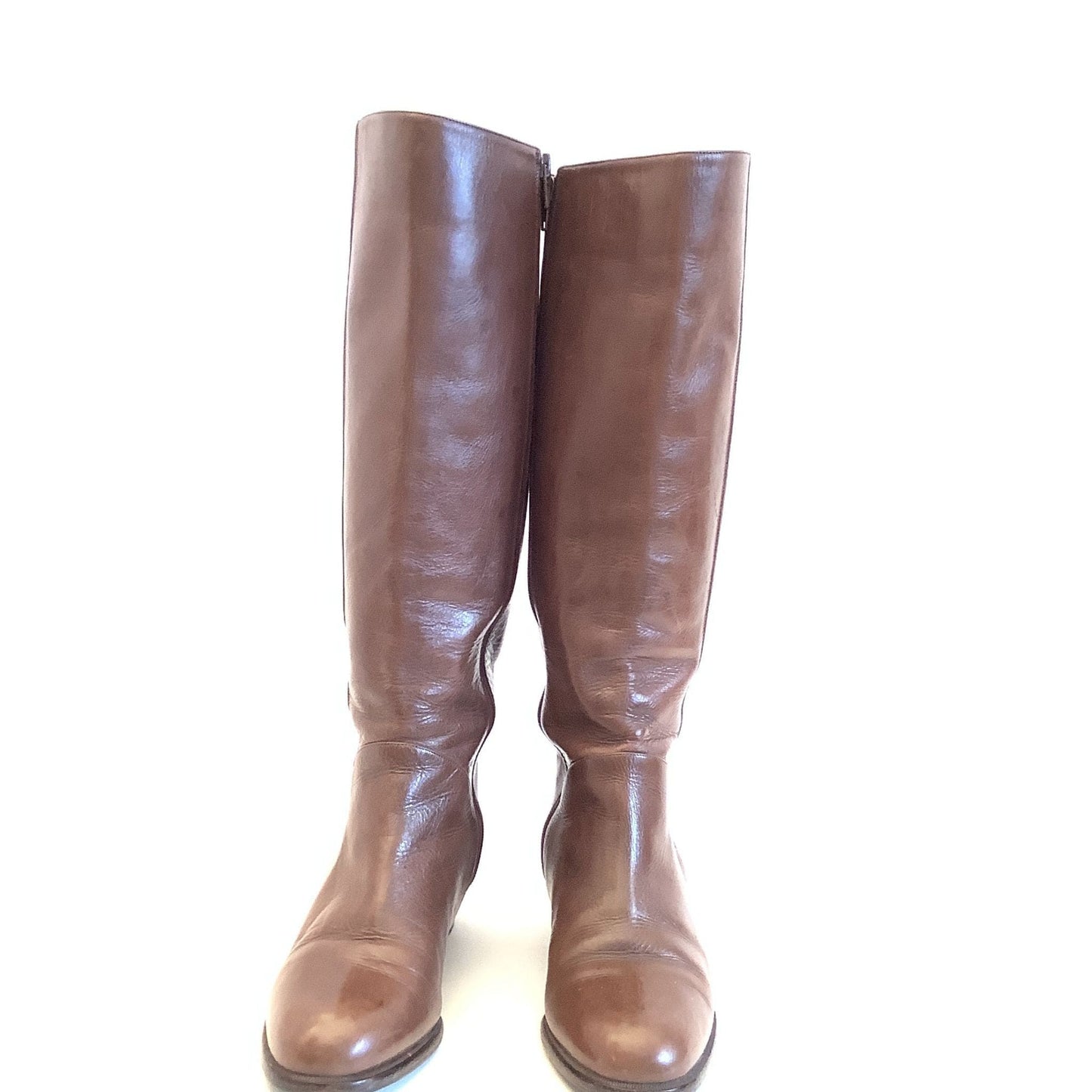 Bruno Magli Equestrian Boots 8 / Brown / Vintage 1980s