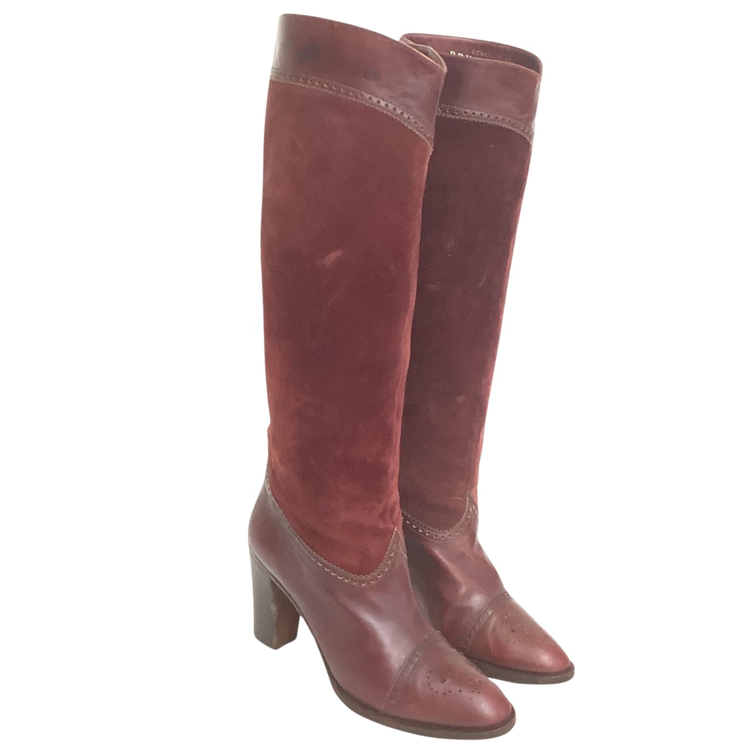 Bruno Magli Vintage Boots 6.5 / Burgundy / Vintage 1980s