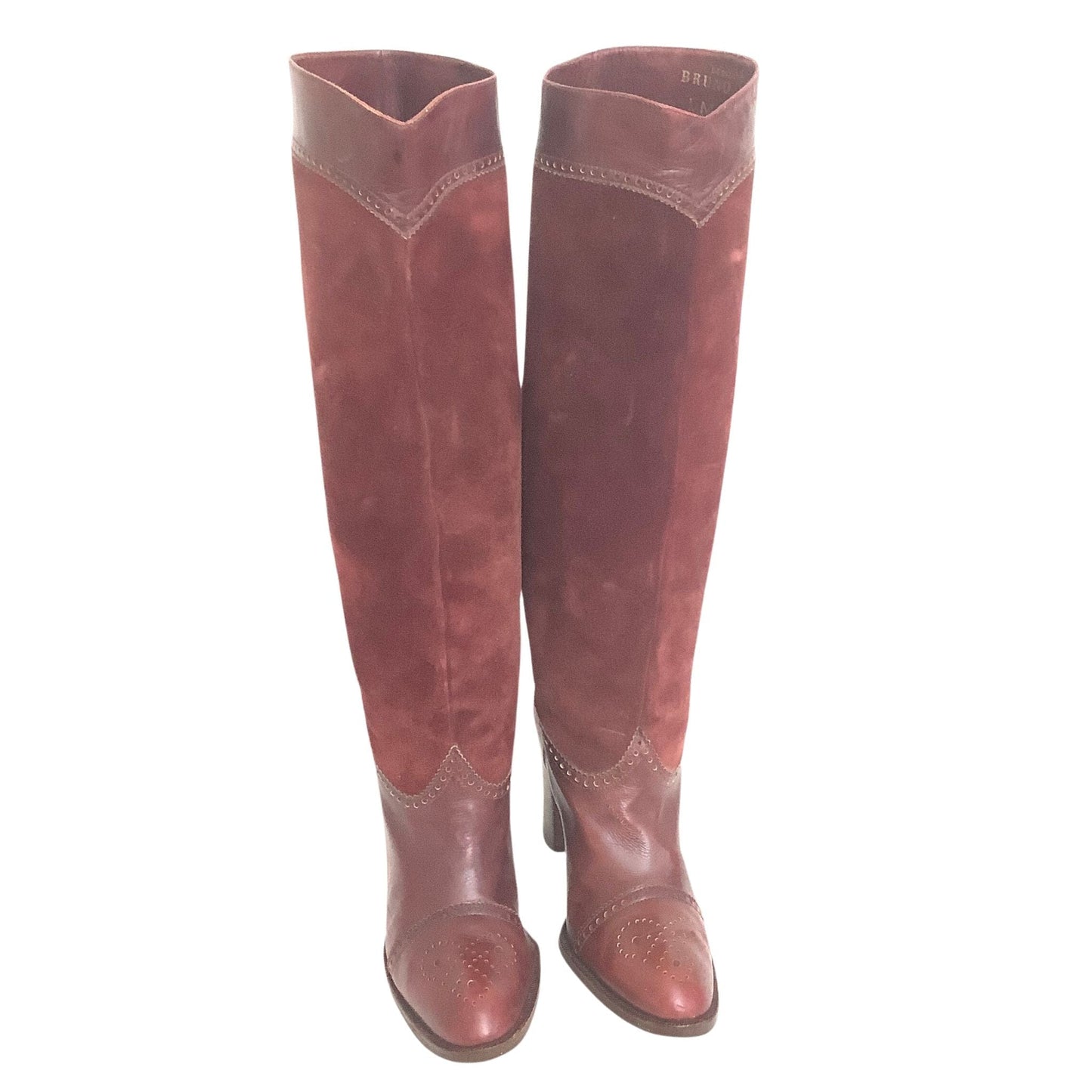 Bruno Magli Vintage Boots 6.5 / Burgundy / Vintage 1980s