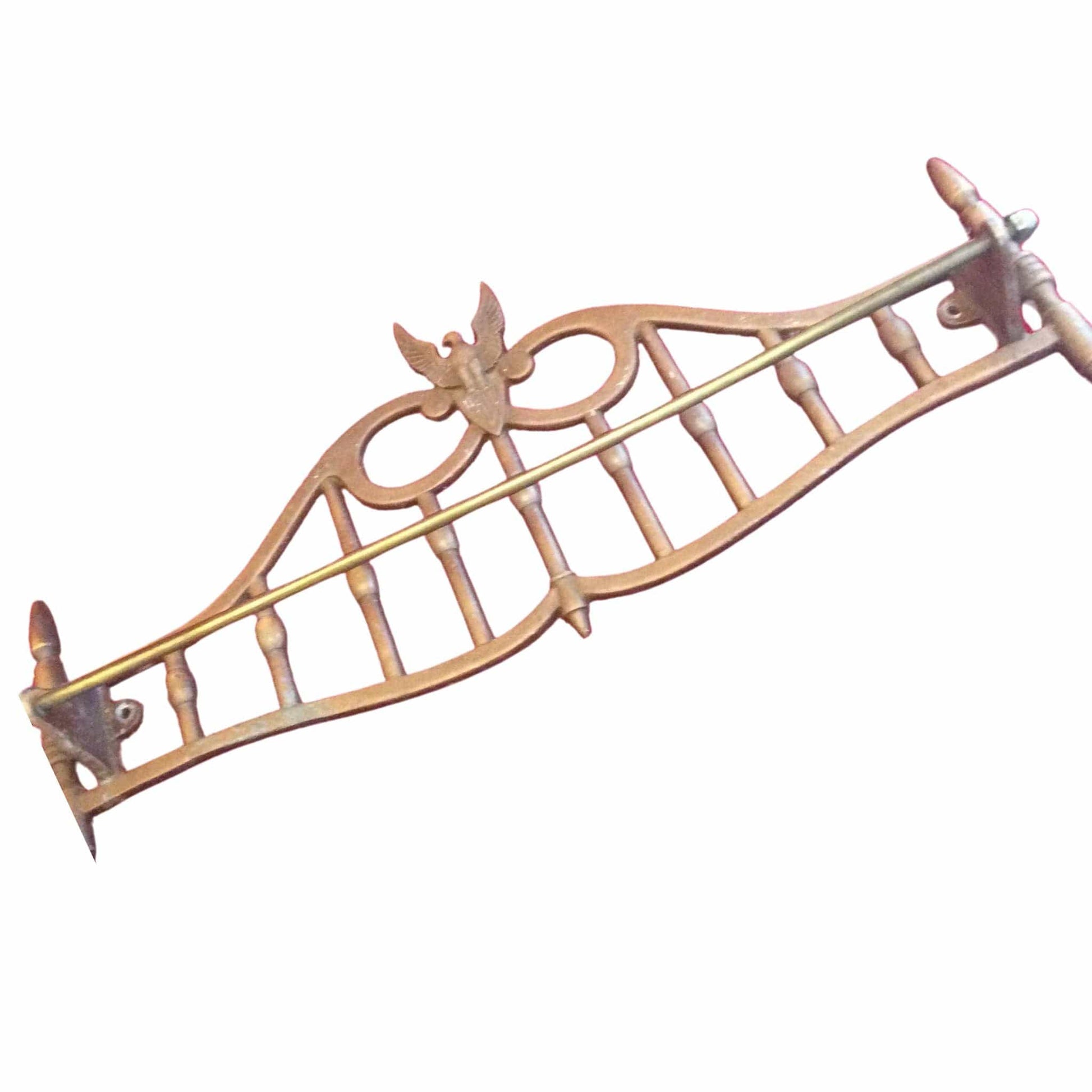 Cast Iron Kitchen Rack Brass / Cast Iron / Rustic