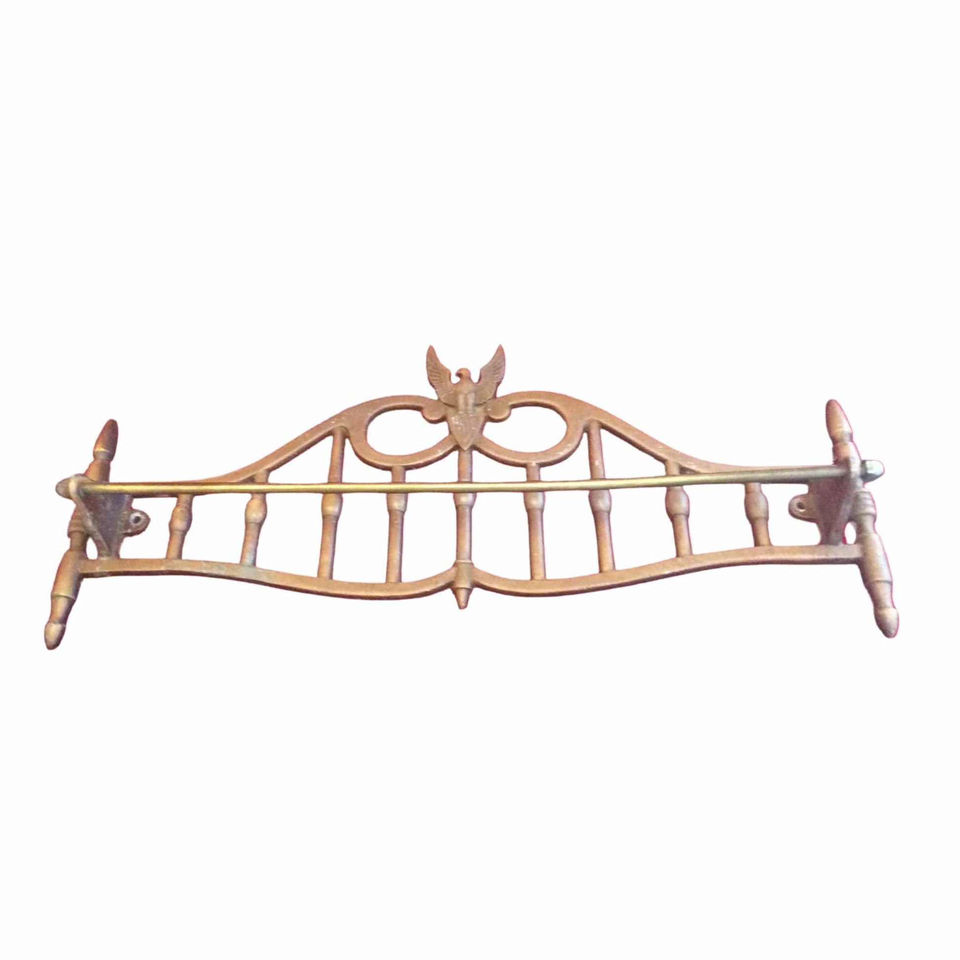 Cast Iron Kitchen Rack Brass / Cast Iron / Rustic