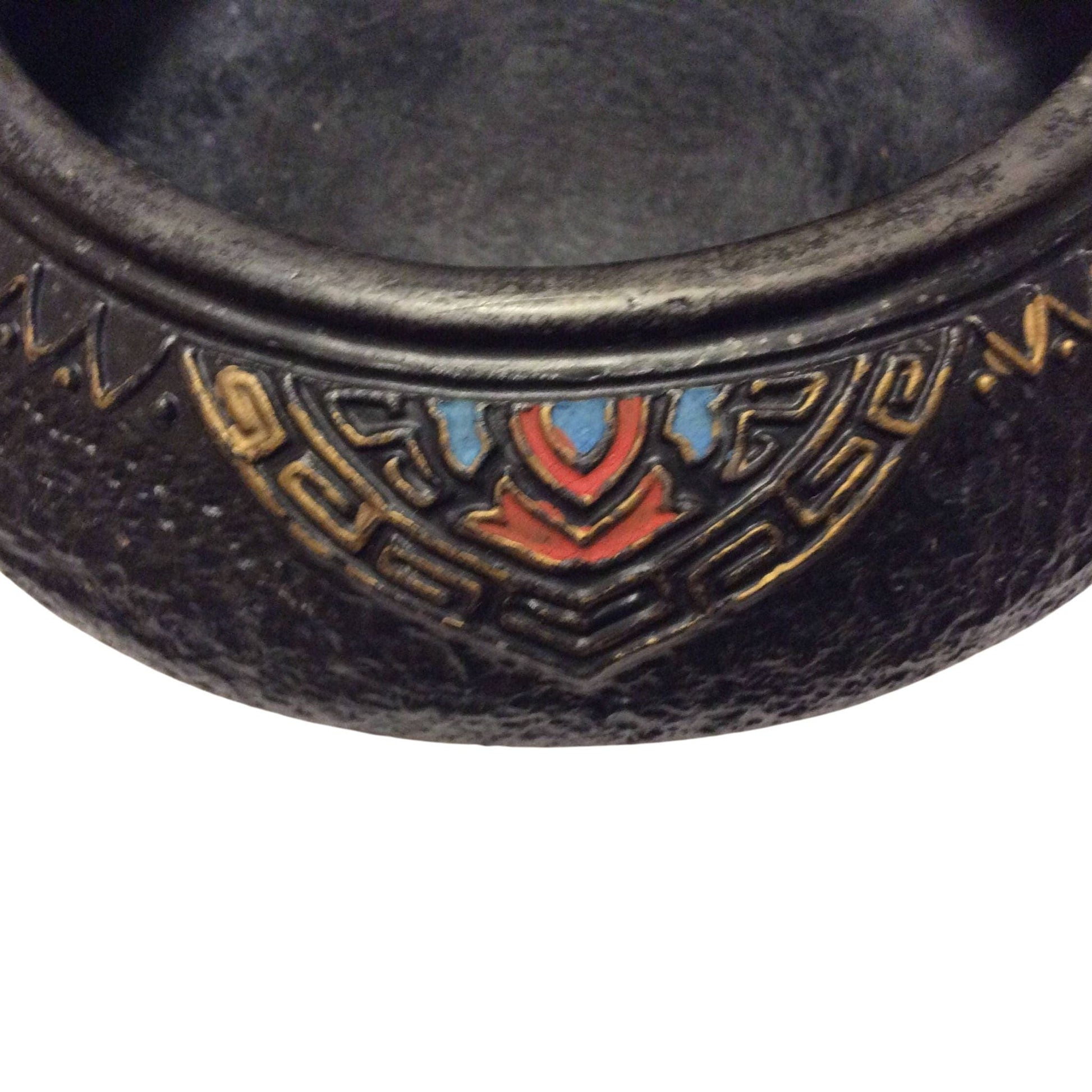 Ceramic Footed Bowl Japan Black / Ceramic / Vintage 1930s