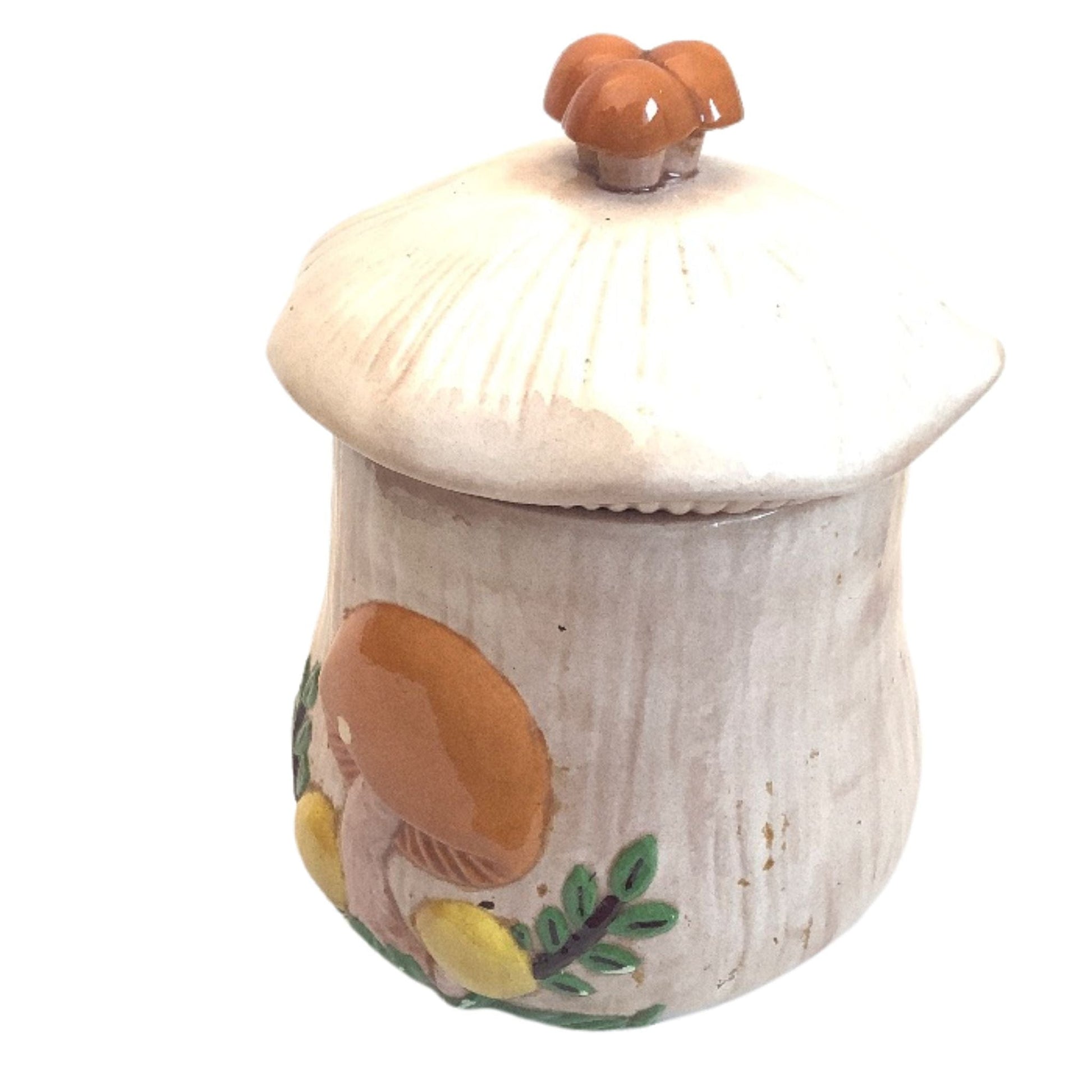 Ceramic Mushroom Canisters Multicolor / Ceramic / Mushroom