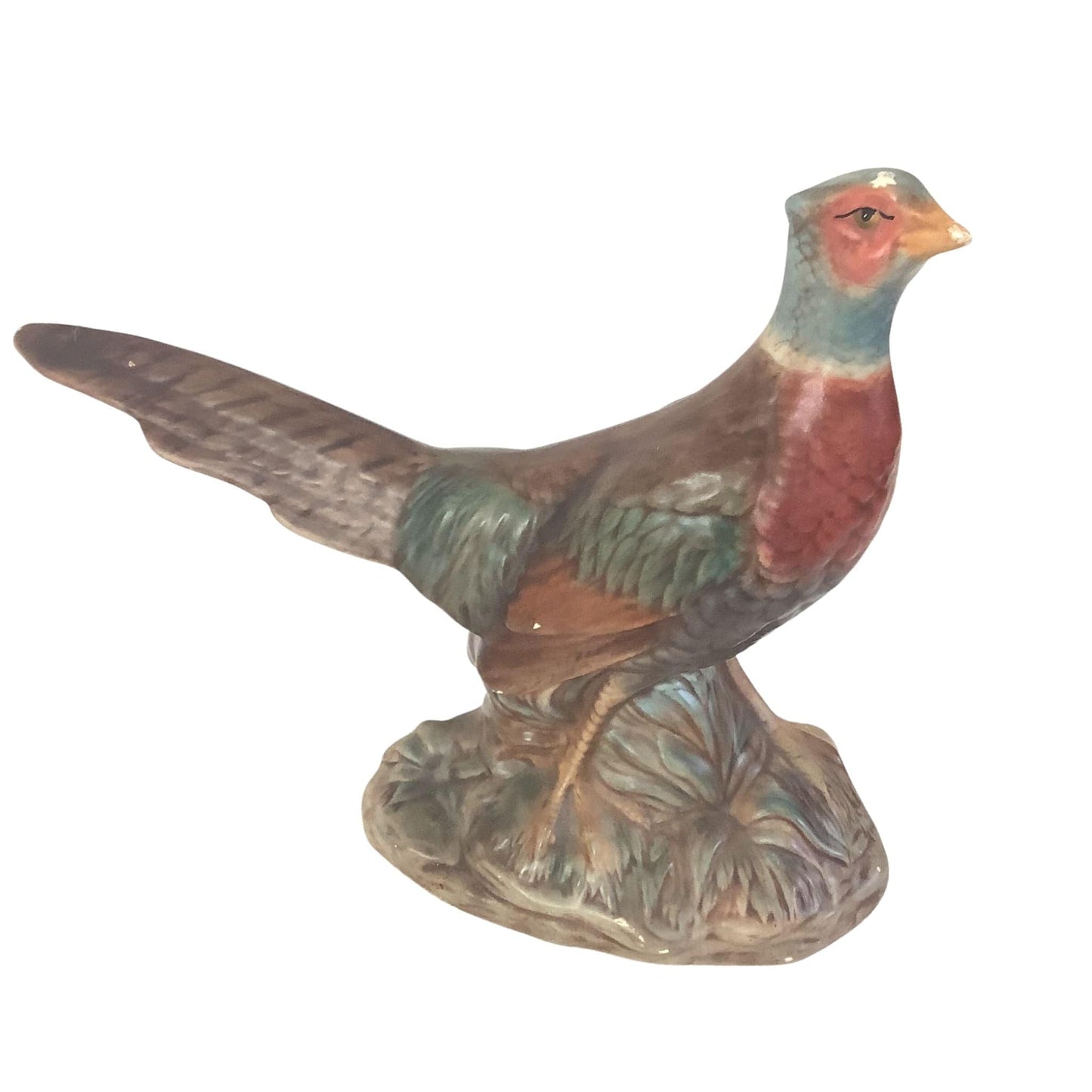 Ceramic Pheasant Figurines Multi / Ceramic / Vintage 1950s