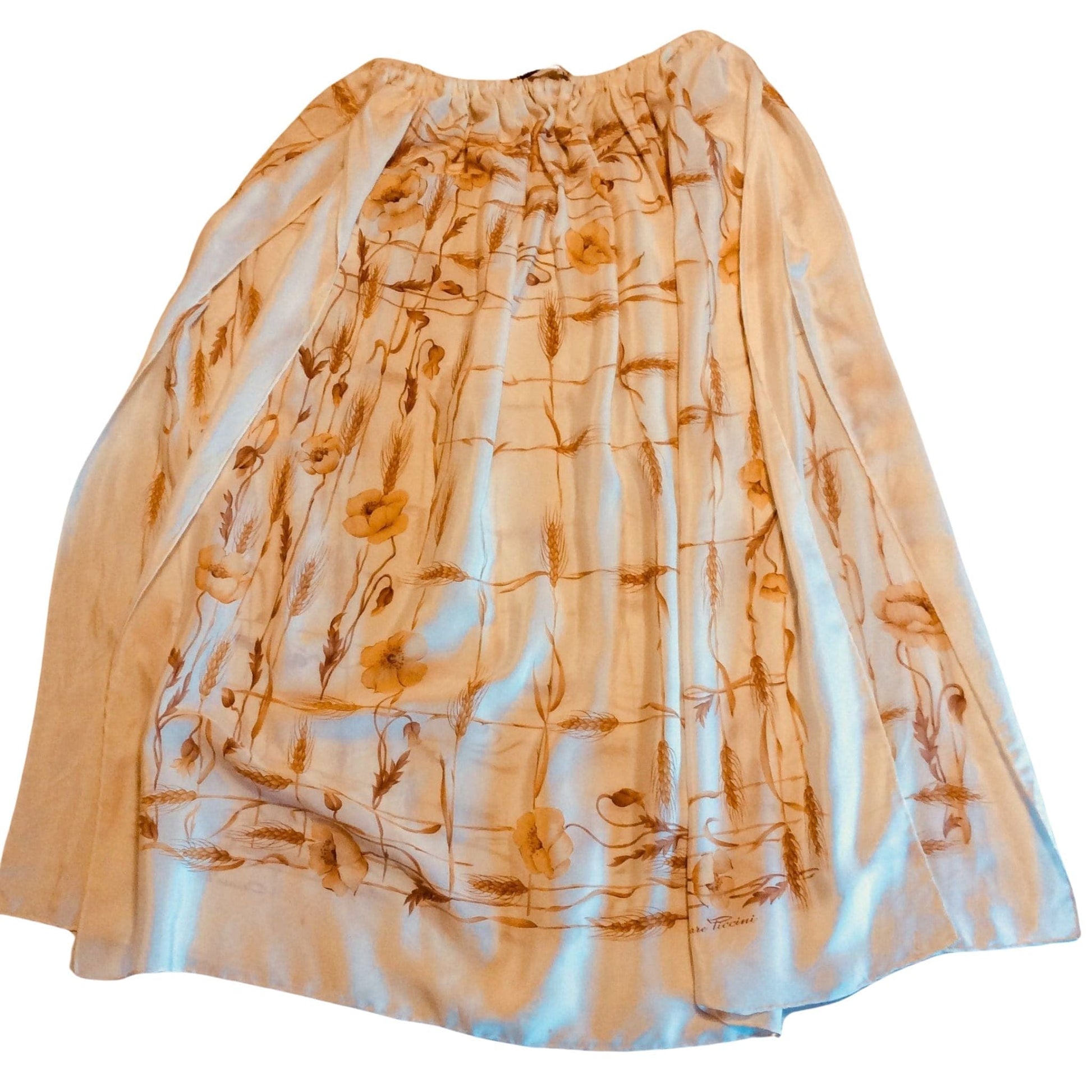 Cesare Piccini Scarf Skirt Small / Multi / Vintage 1980s