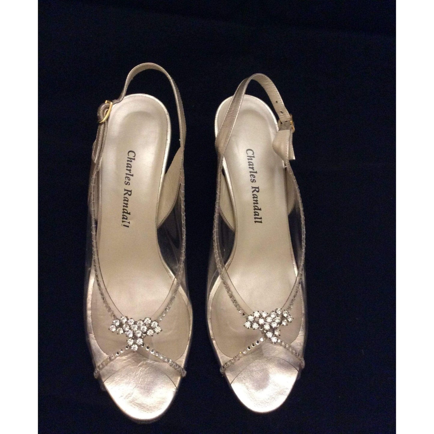 Charles Randall Heels 7 / Clear / Bridal